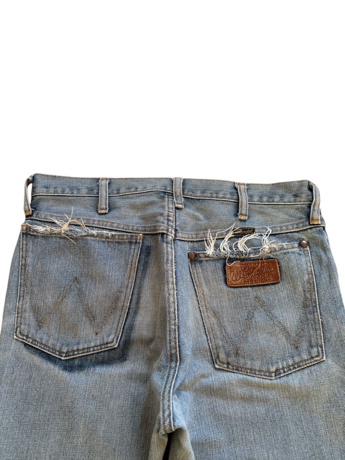 Wrangler Vintage Wrangler Faded Wash Distress Rip Bootcut Flare Jean Size US 32 / EU 48 - 8 Thumbnail
