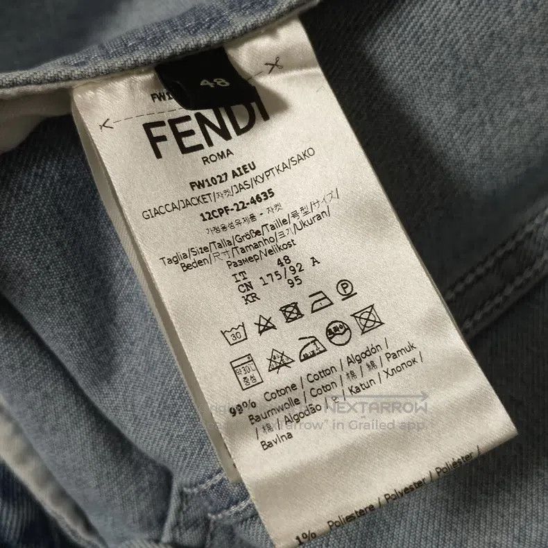 Fendi Fendi 23' washed denim jacket Size US M / EU 48-50 / 2 - 7 Thumbnail
