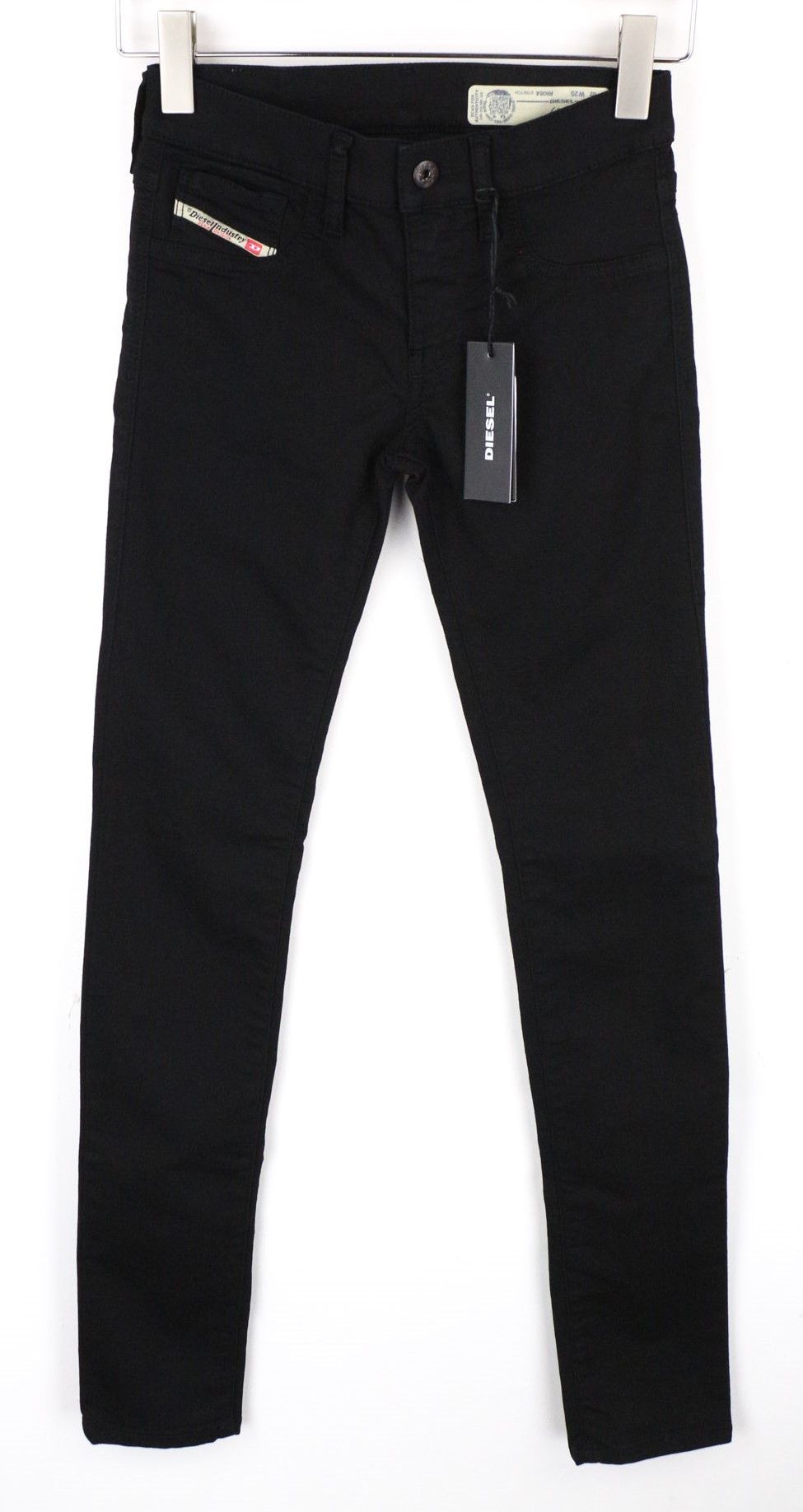 Diesel LIVIER R608A W25 Black Stretch Jegging Jeans 69897 Size 25" / US 0 / IT 36 - 1 Thumbnail