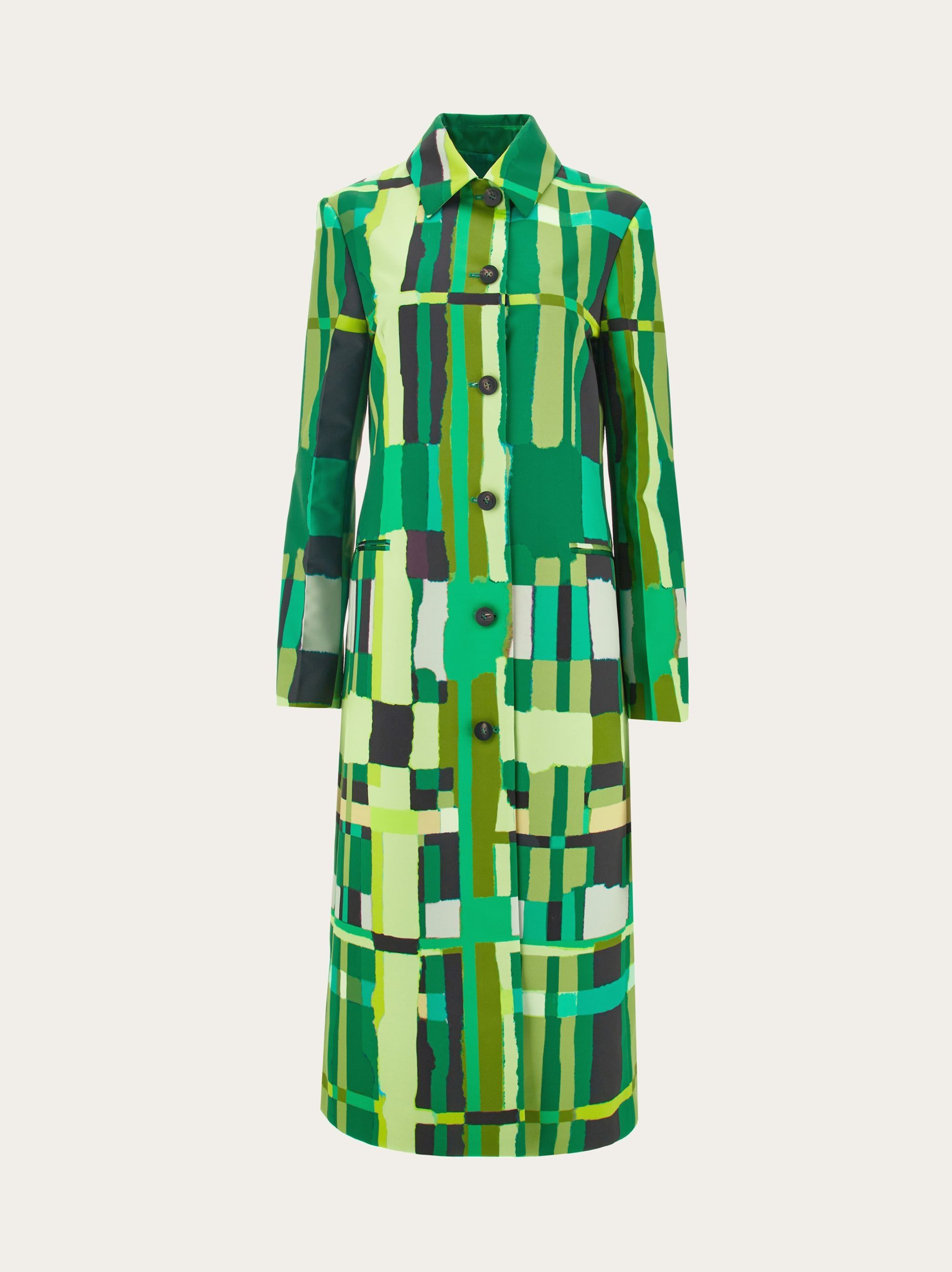 o1s1rm0924 Single Breasted Light Coat in Multicolor