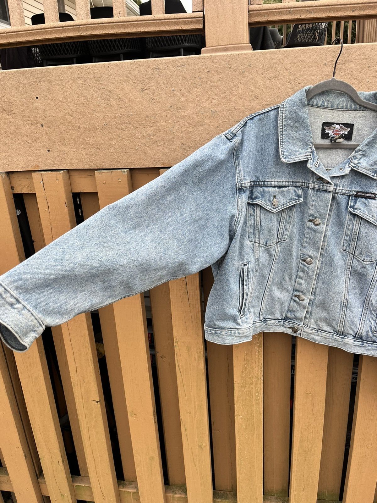 Harley Davidson Harley Davidson Jean Jacket Size US L / EU 52-54 / 3 - 5 Thumbnail