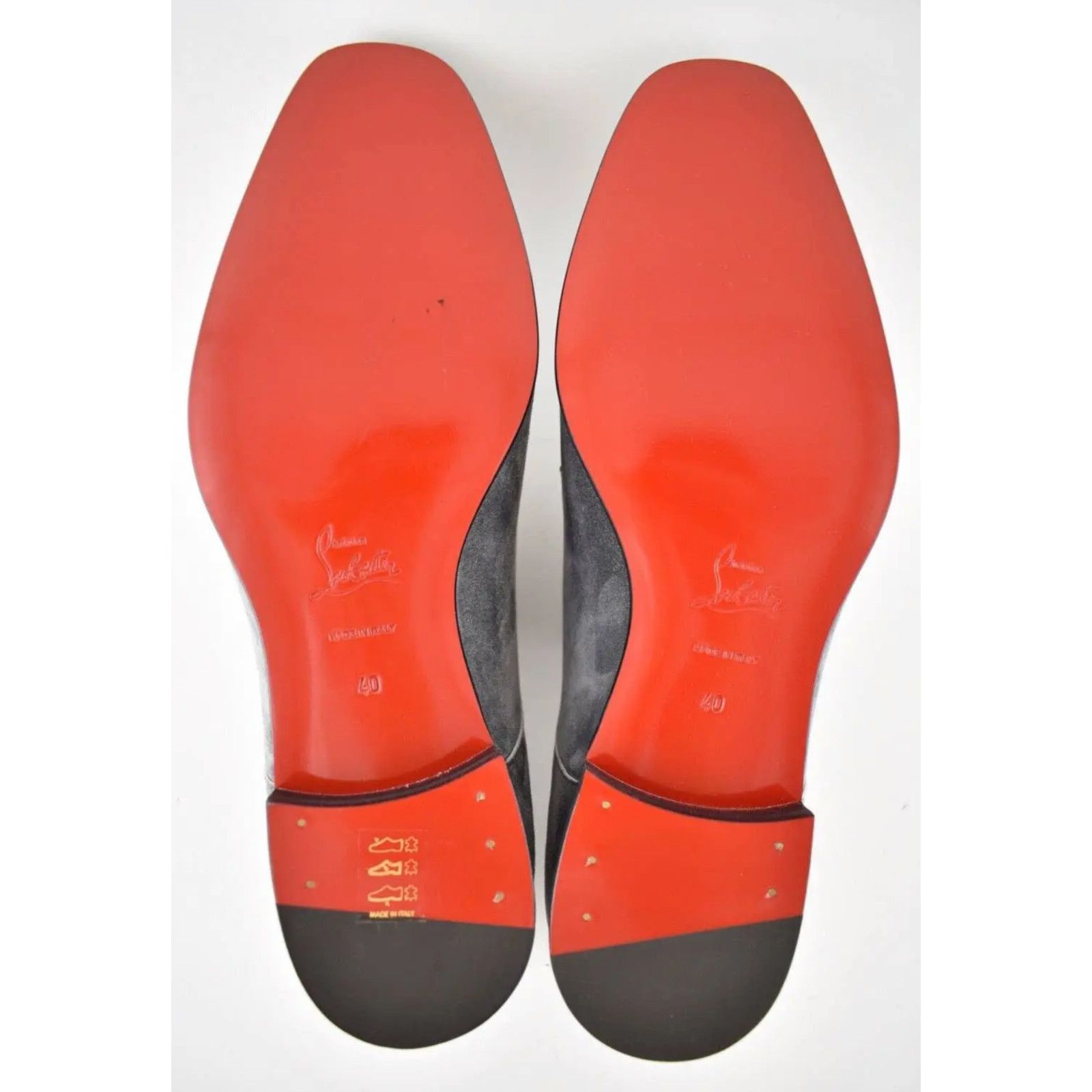 Christian Louboutin Christian Louboutin Shadow Grey Suede Lace Dress Loafer 40 7 Size US 7 / EU 40 - 12 Thumbnail