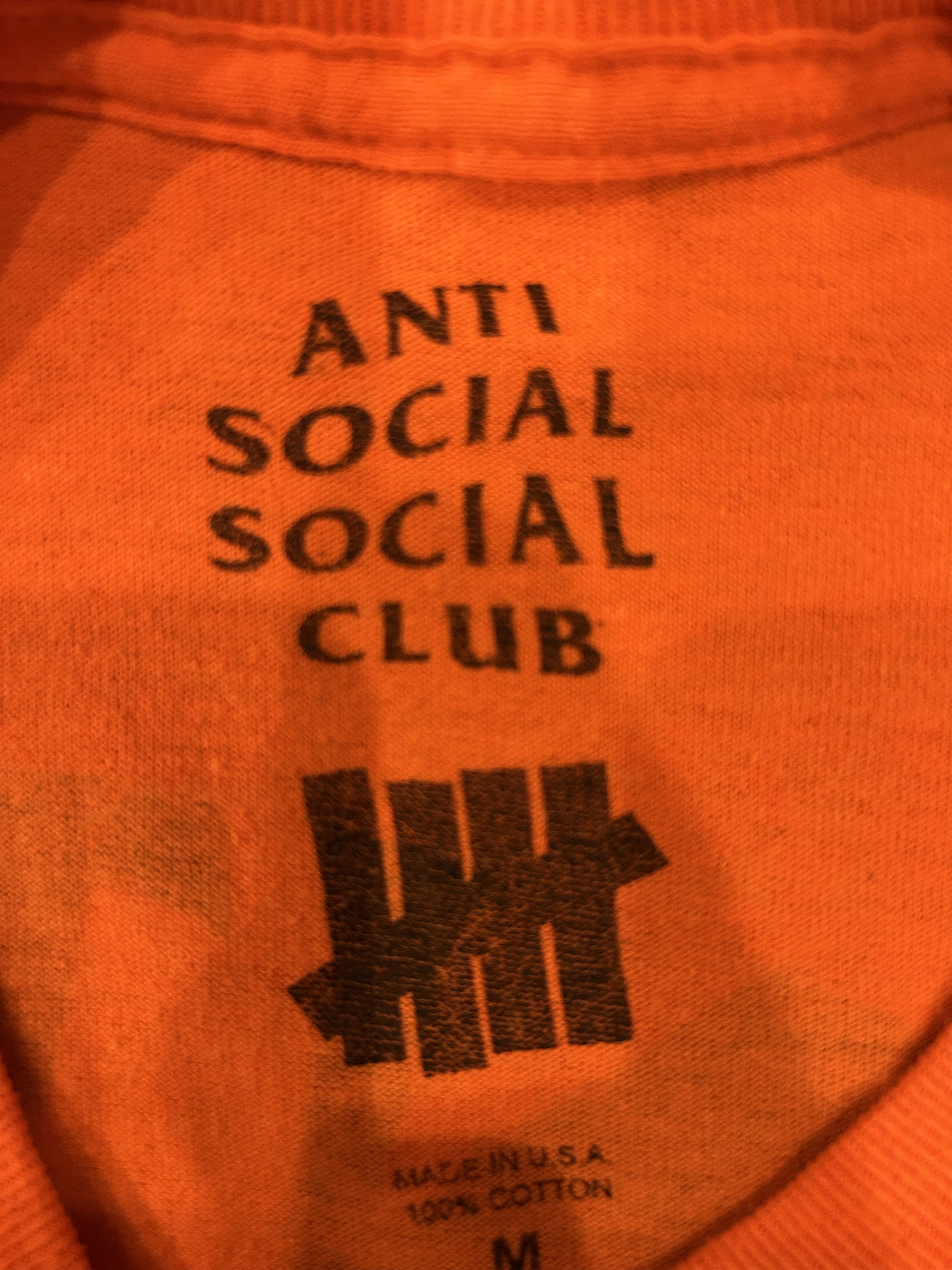 Anti Social Social Club × Undefeated Anti-Social Social Club x Undefeated Paranoid T-Shirt Size US M / EU 48-50 / 2 - 6 Thumbnail
