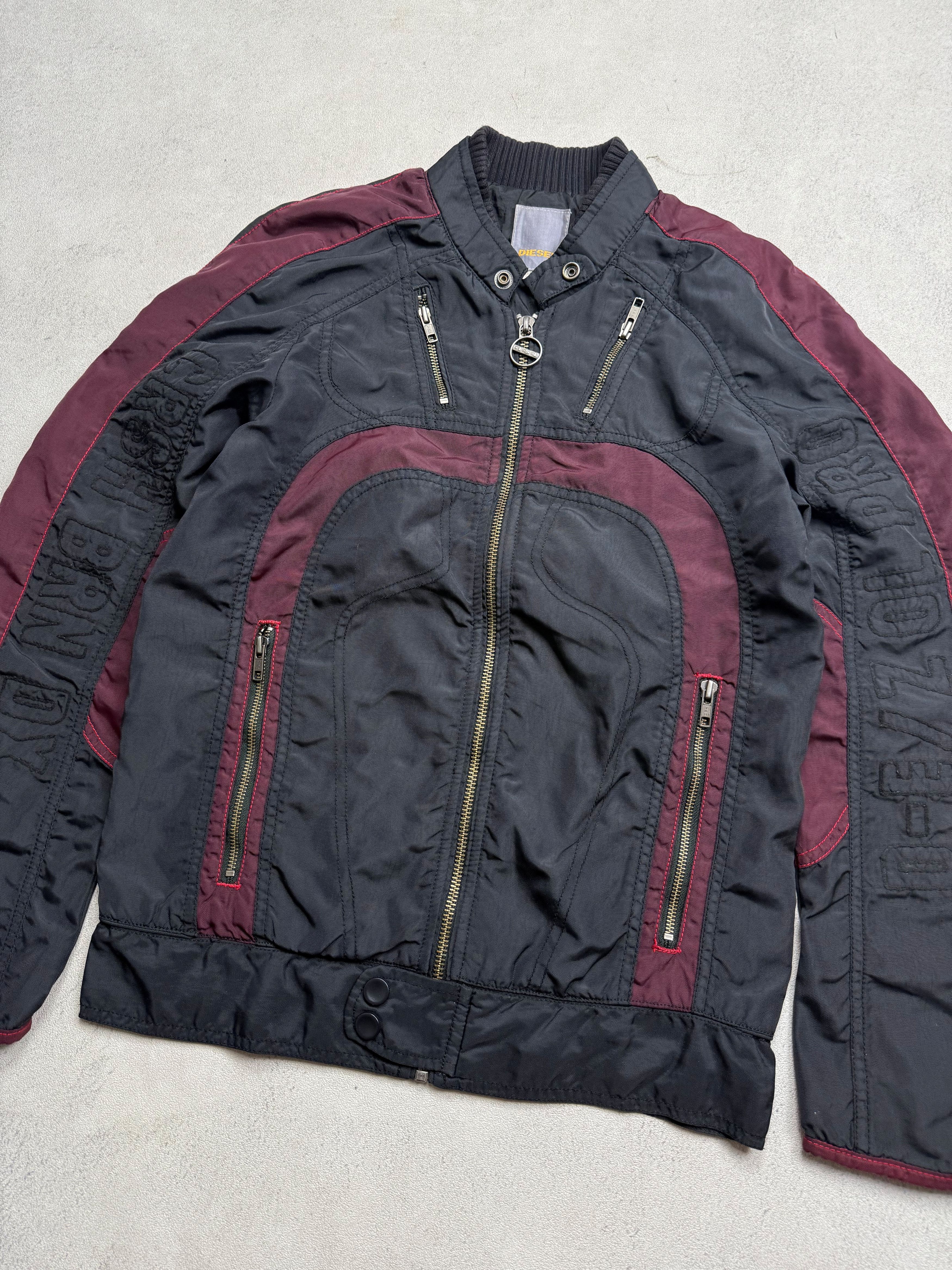 Diesel Rare Vintage Diesel Nylon Moto Biker Jacket Y2K Racing Size US S / EU 44-46 / 1 - 3 Thumbnail