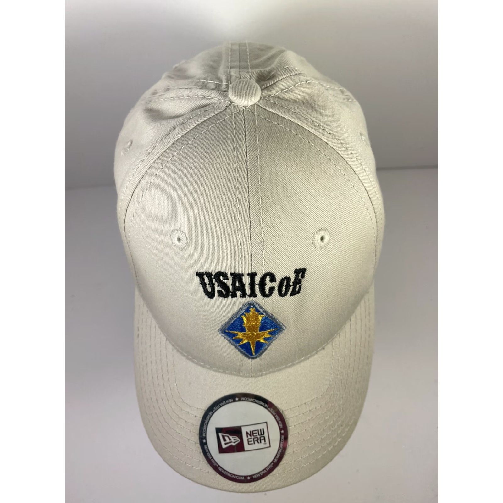 New Era New Era Army Baseball Cap Fitted Sz S/M Light Beige Embroidery Logo Unisex Adults Cap Size ONE SIZE - 6 Thumbnail