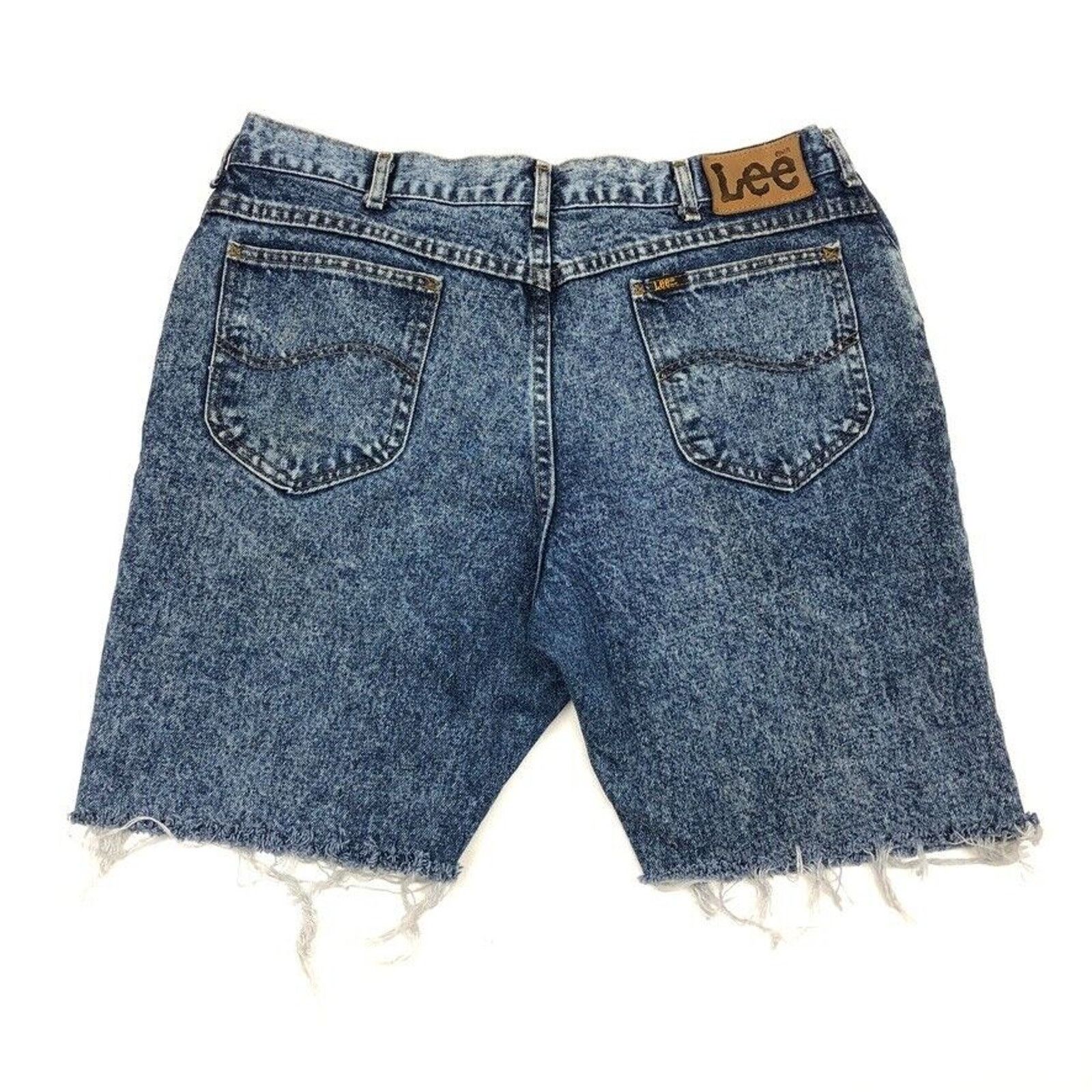 Lee × Vintage Vintage Lee Jeans Acid Wash Cut Off Shorts Jorts Size 36 Size US 36 / EU 52 - 3 Thumbnail