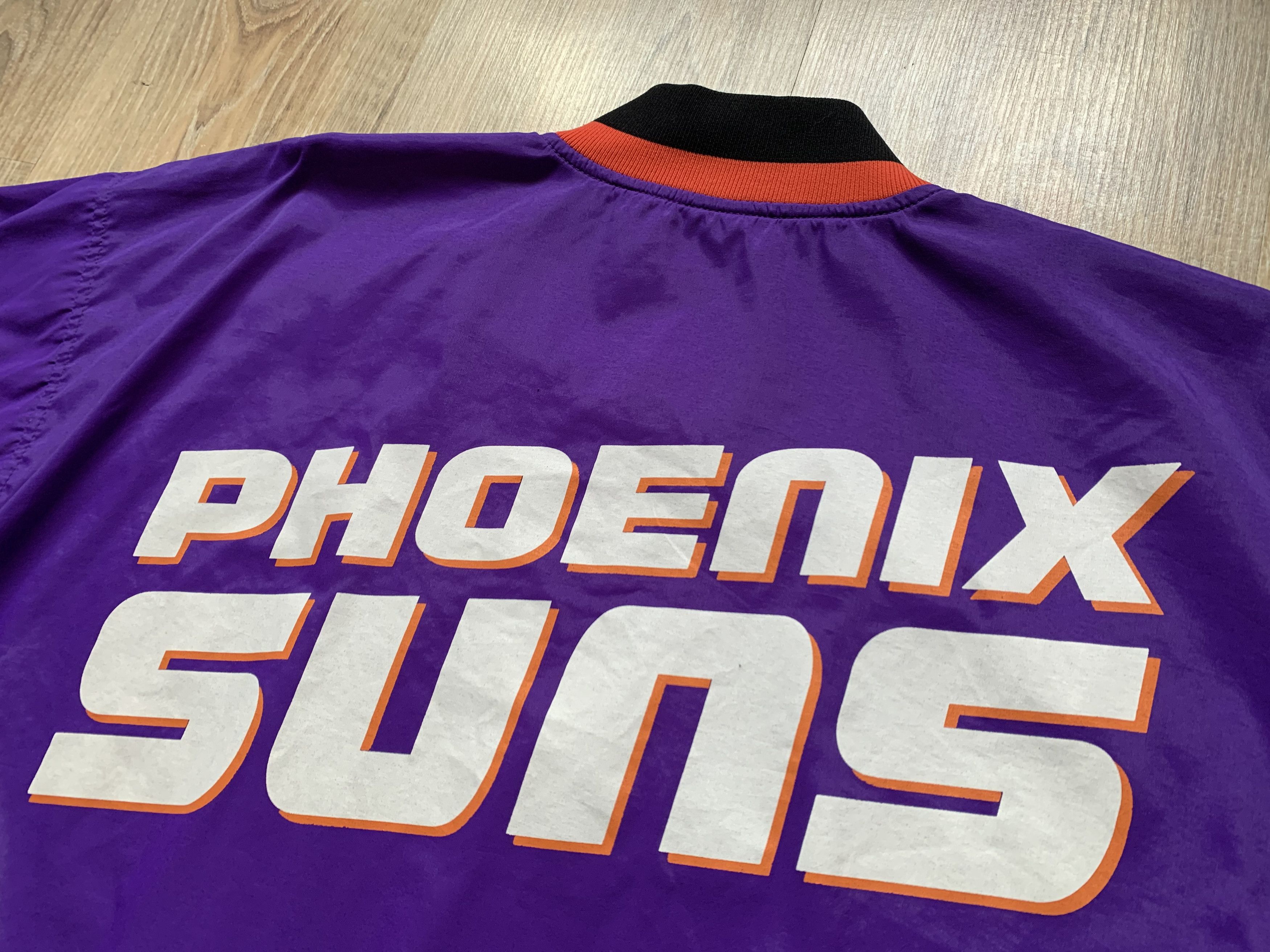 Champion × NBA × Vintage Rare Original 90s NBA Phoenix Suns Coat Bomber Size US XL / EU 56 / 4 - 8 Thumbnail