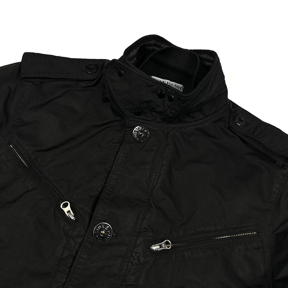 Stone Island × Vintage Vintage 2009 STONE ISLAND DAVID TC Logo Black Casual Jacket Size US L / EU 52-54 / 3 - 8 Thumbnail