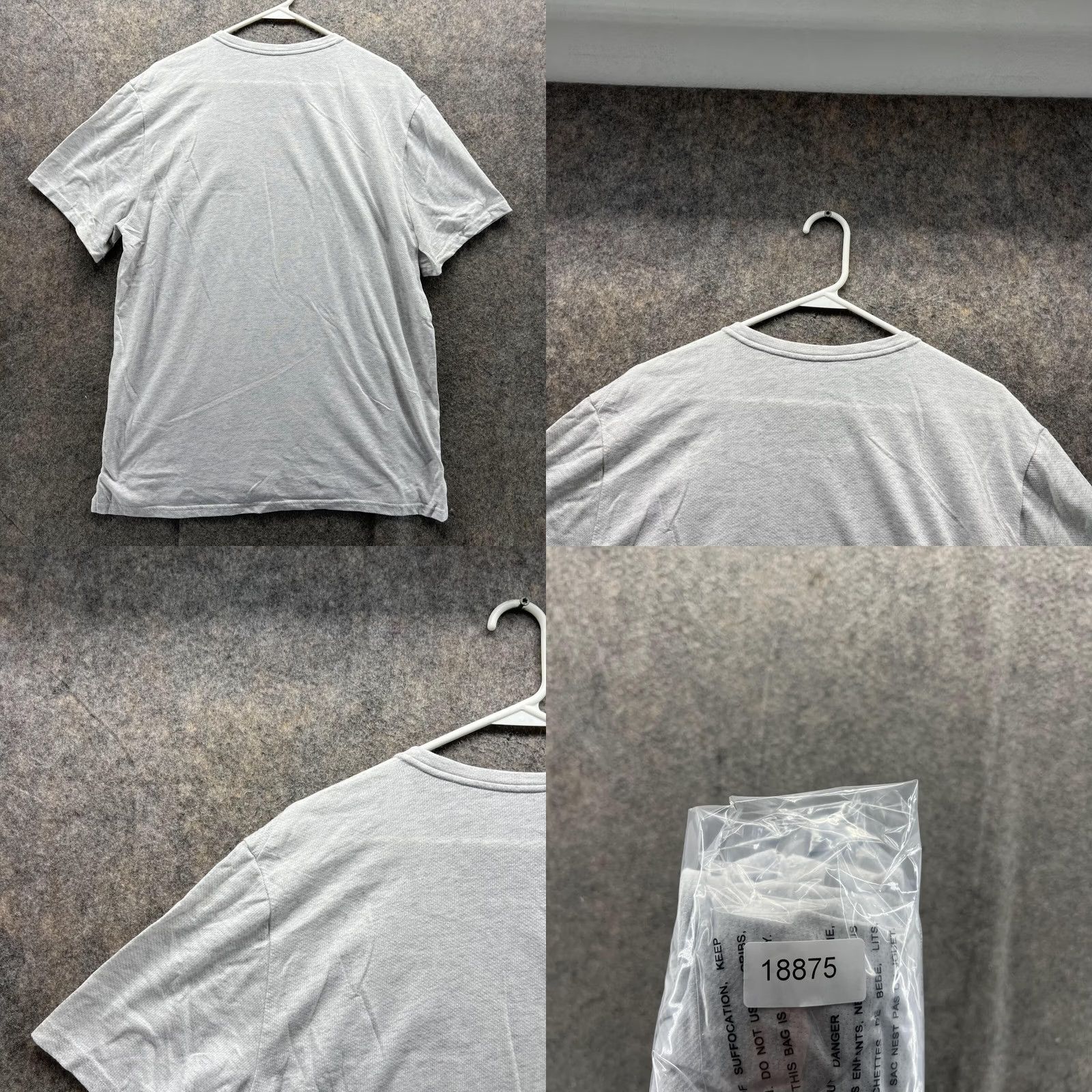 Nike Nike Dri-Fit Shirt Men XL Gray Short Sleeve Crew Neck Logo Nike Dri-Fit T-Shirt Regular Fit All Seasons Adults Size US XL / EU 56 / 4 - 9 Thumbnail