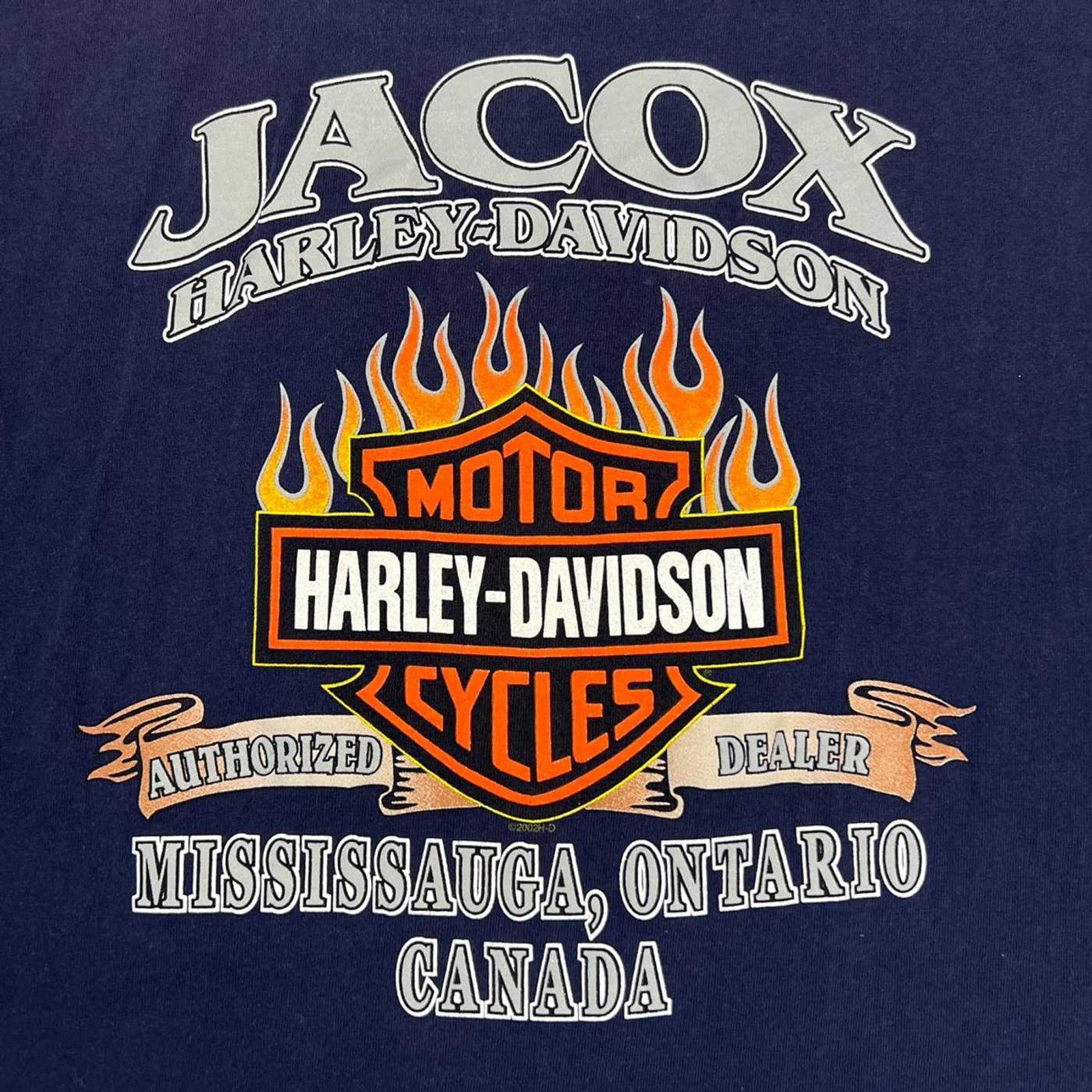 Harley Davidson × Vintage Vintage 2002 Harley Davidson T Shirt Graphic Motorcycle Tee Size US XL / EU 56 / 4 - 5 Thumbnail