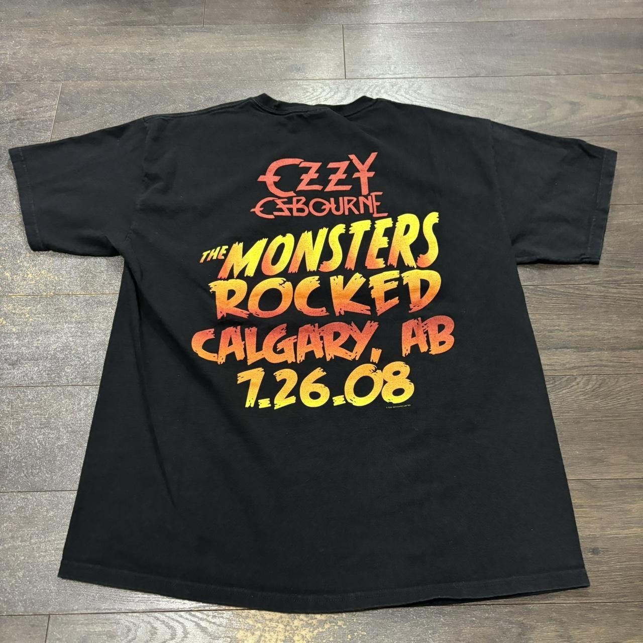Designer Vintage ozzy osbourne Calgary monsters of rock tour t shirt Size US L / EU 52-54 / 3 - 4 Thumbnail
