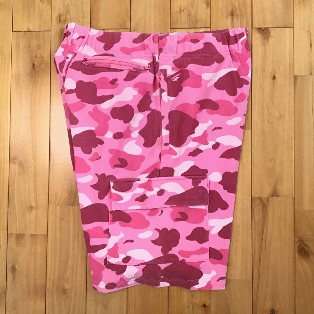 Bape BAPE Pink camo sweat shorts a bathing ape NIGO ★size L Size US 34 / EU 50 - 4 Thumbnail