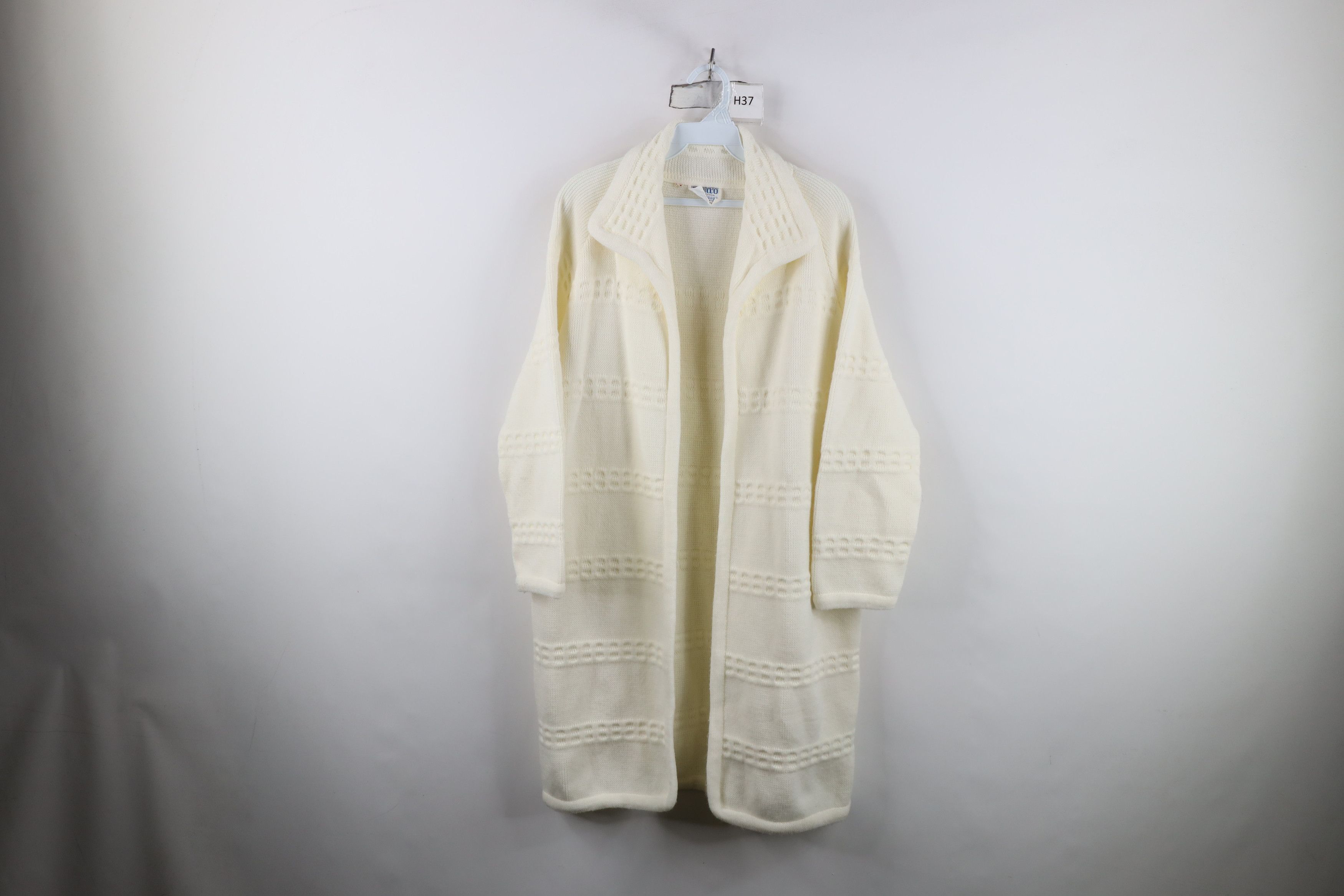 Vintage Vintage 60s 70s Streetwear Knit Open Front Cardigan Sweater Size M / US 6-8 / IT 42-44 - 1 Thumbnail