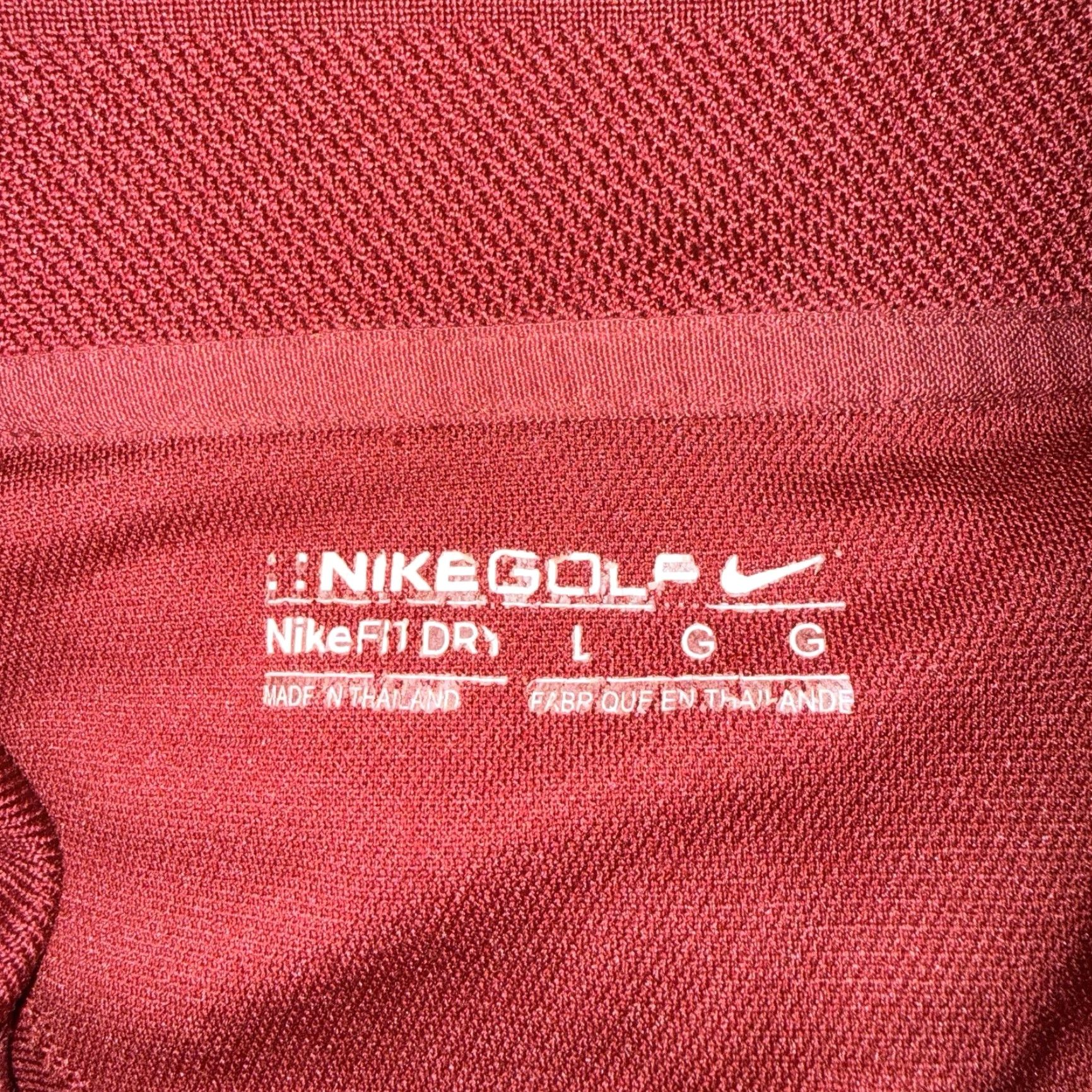 Nike NIKE GOLF Red Athletic Polo Shirt Adult Size L Performance Mens Size US L / EU 52-54 / 3 - 4 Thumbnail