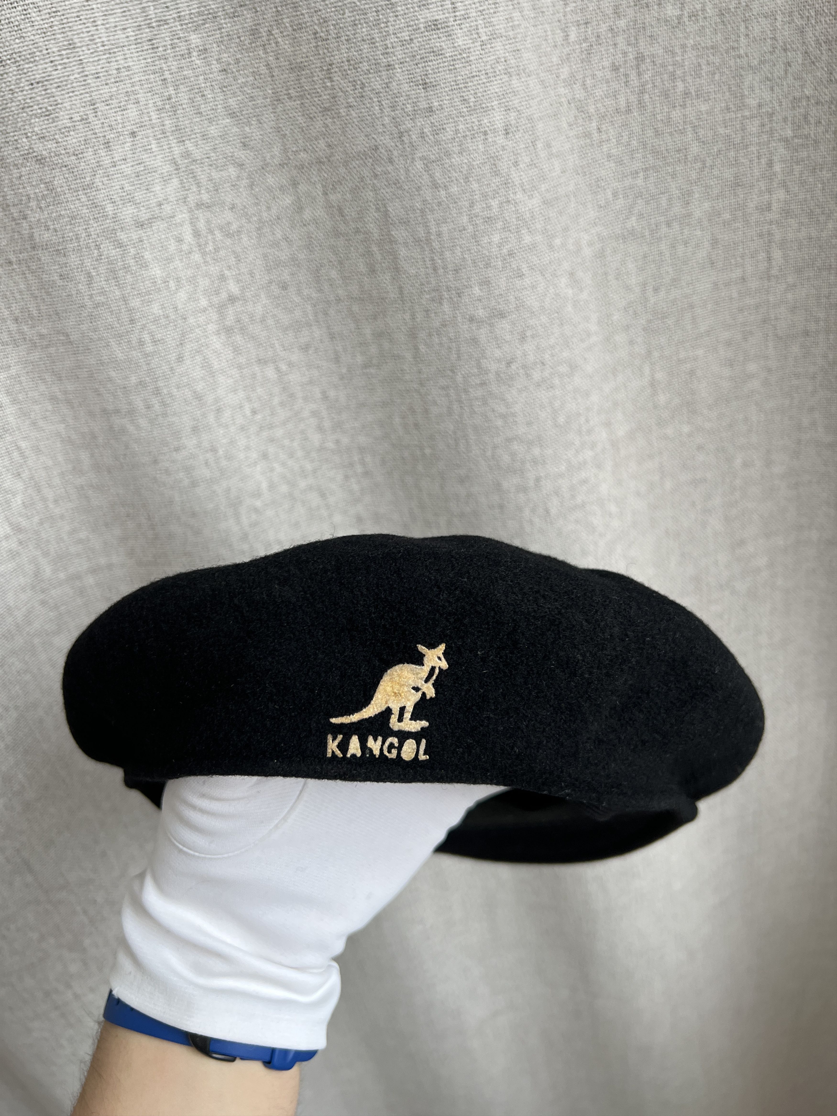 Kangol Vintage Kangol Black Wool Hat Size ONE SIZE - 2 Thumbnail