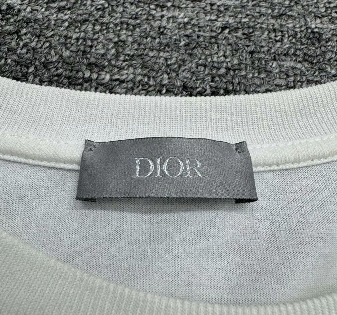 Dior Dior white distressed short sleeve T-shirt Size US M / EU 48-50 / 2 - 3 Thumbnail