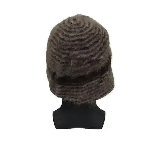 Japanese Brand Grovure Stripe Fleece Hat Size ONE SIZE - 4 Thumbnail