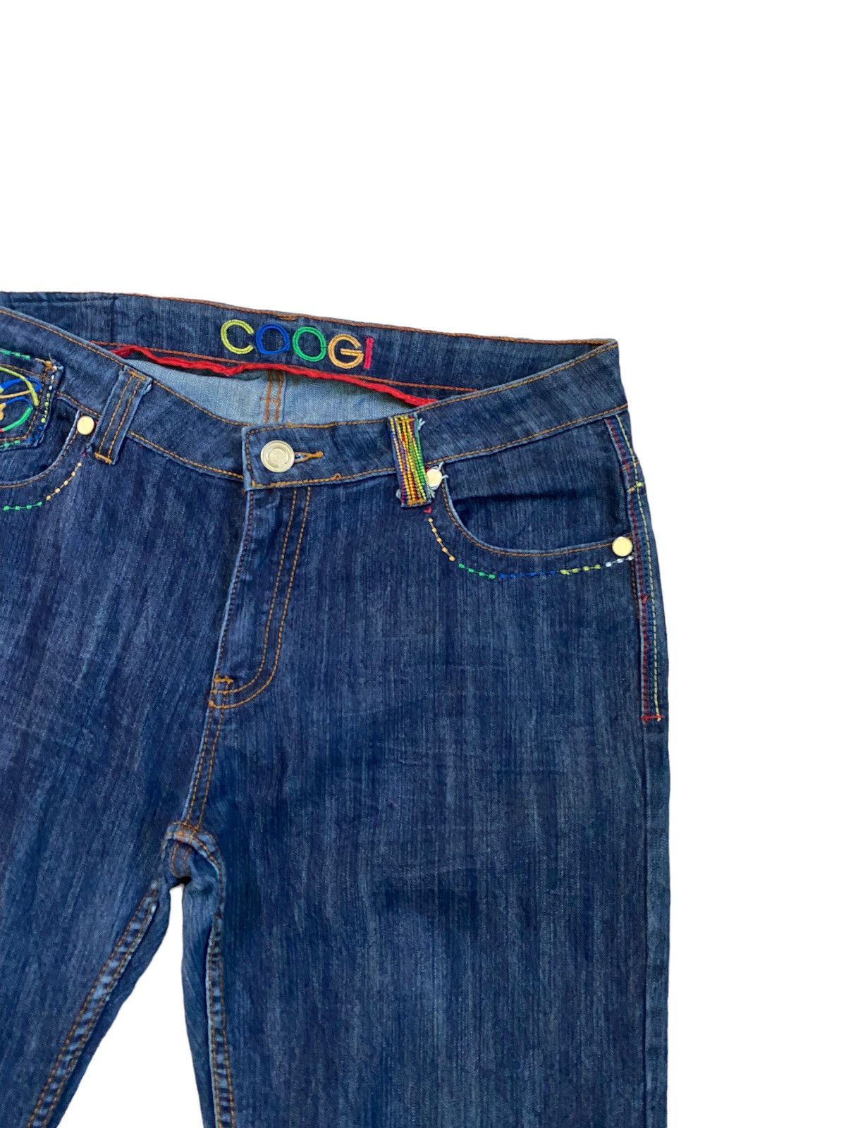 Coogi Vintage Coogi Blue Multicolour Denim Jeans Size US 35 - 5 Thumbnail
