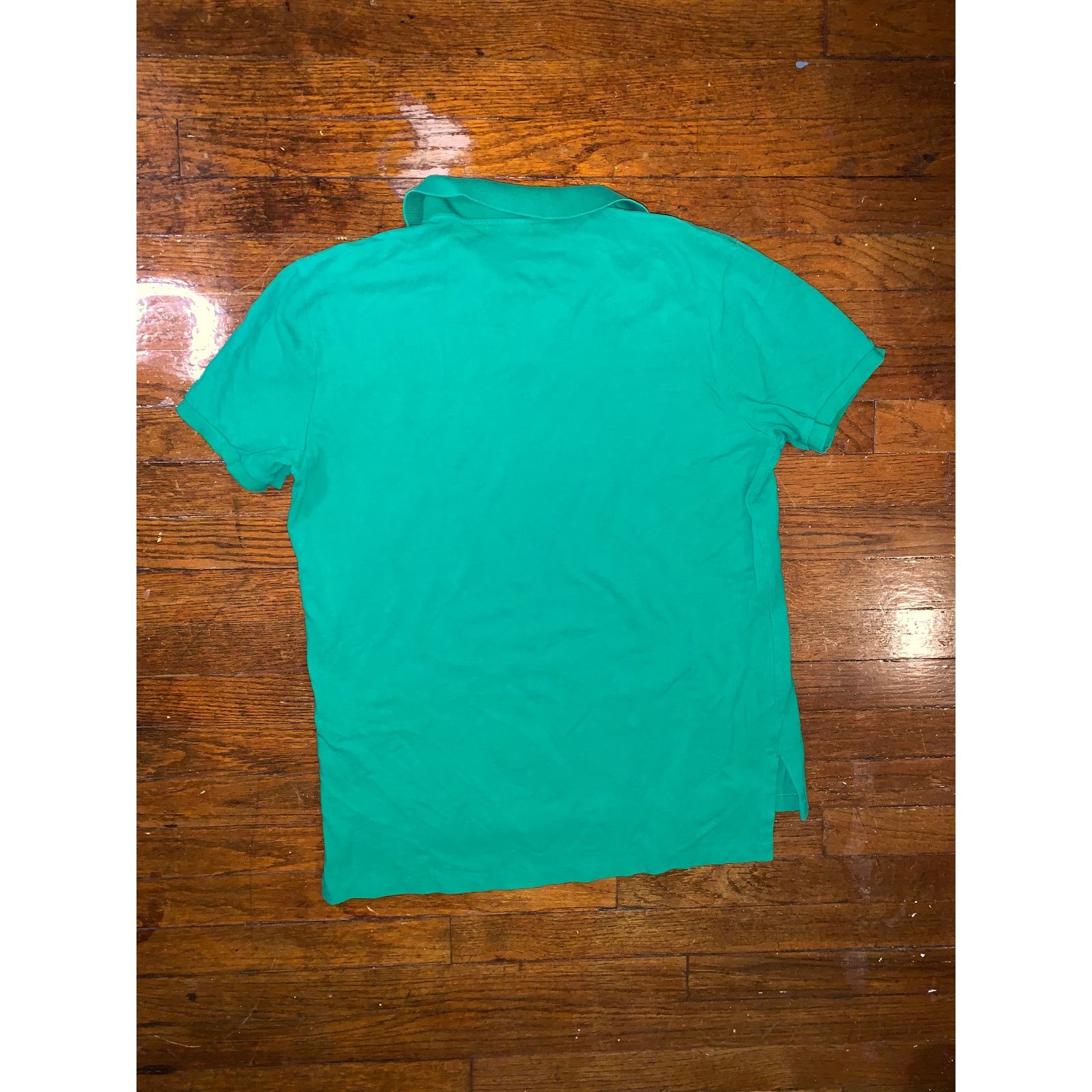 Polo Ralph Lauren × Vintage Vtg Polo Ralph Lauren Polo Shirt Large Green Pony Logo USA Size US L / EU 52-54 / 3 - 2 Thumbnail