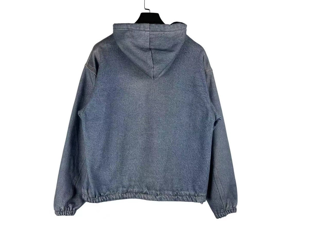 Beams Japan Beams Japan Original Knit Like Denim Hoodie Size US M / EU 48-50 / 2 - 2 Thumbnail