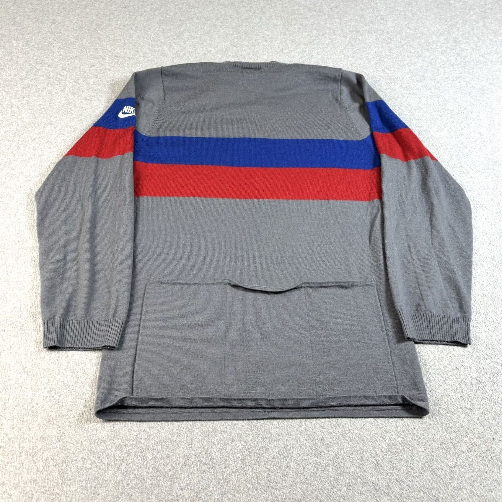 Nike Nike Cycling Merino Wool Sweater Mens Large Gray 1/4 Zip Mock Neck Pockets Bike Size US L / EU 52-54 / 3 - 2 Thumbnail