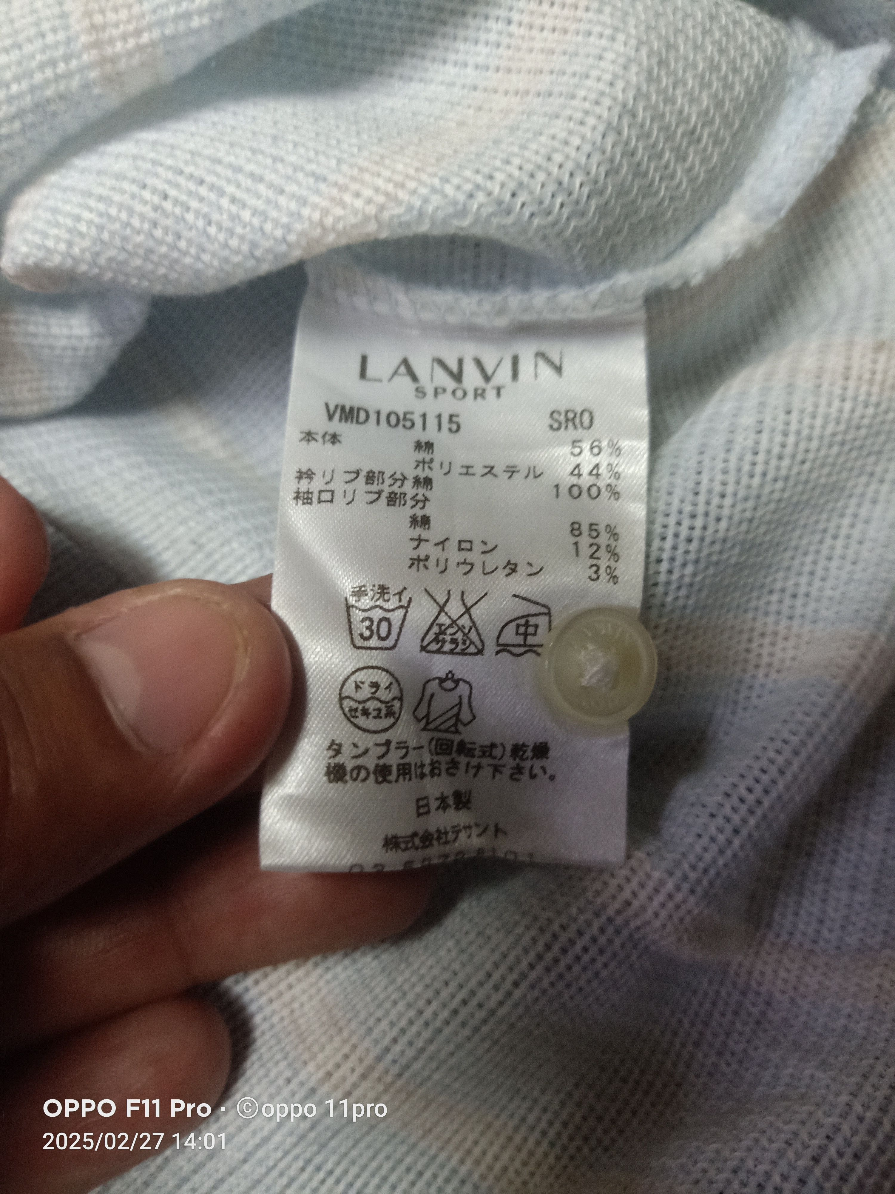 Lanvin Vintage Lanvin Polo Front Poket Shirt Sport Size US M / EU 48-50 / 2 - 5 Thumbnail
