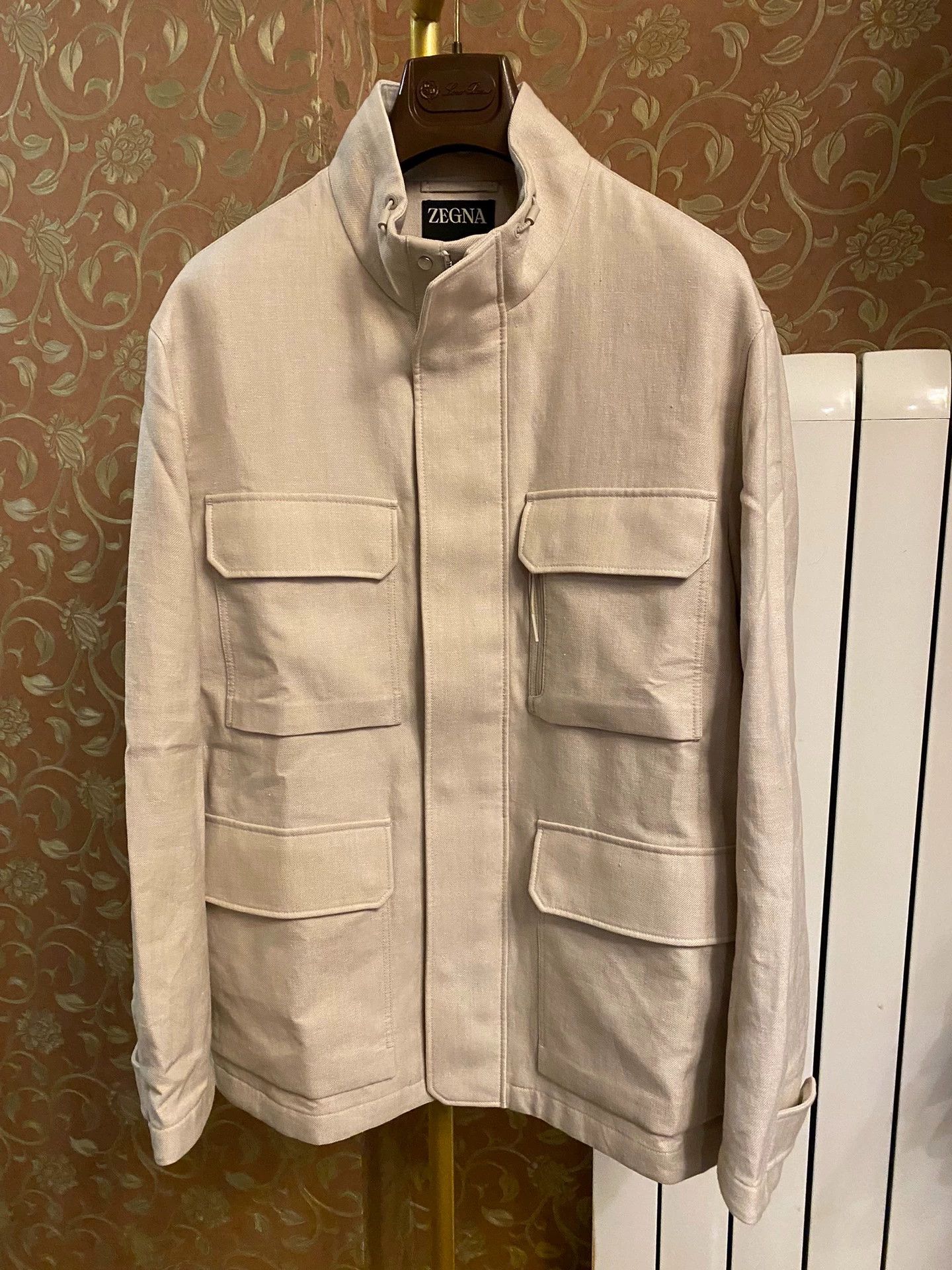 Ermenegildo Zegna ZEGNA Traveler 4-Pocket Linen-Wool Italian Jacket Size US M / EU 48-50 / 2 - 1 Thumbnail