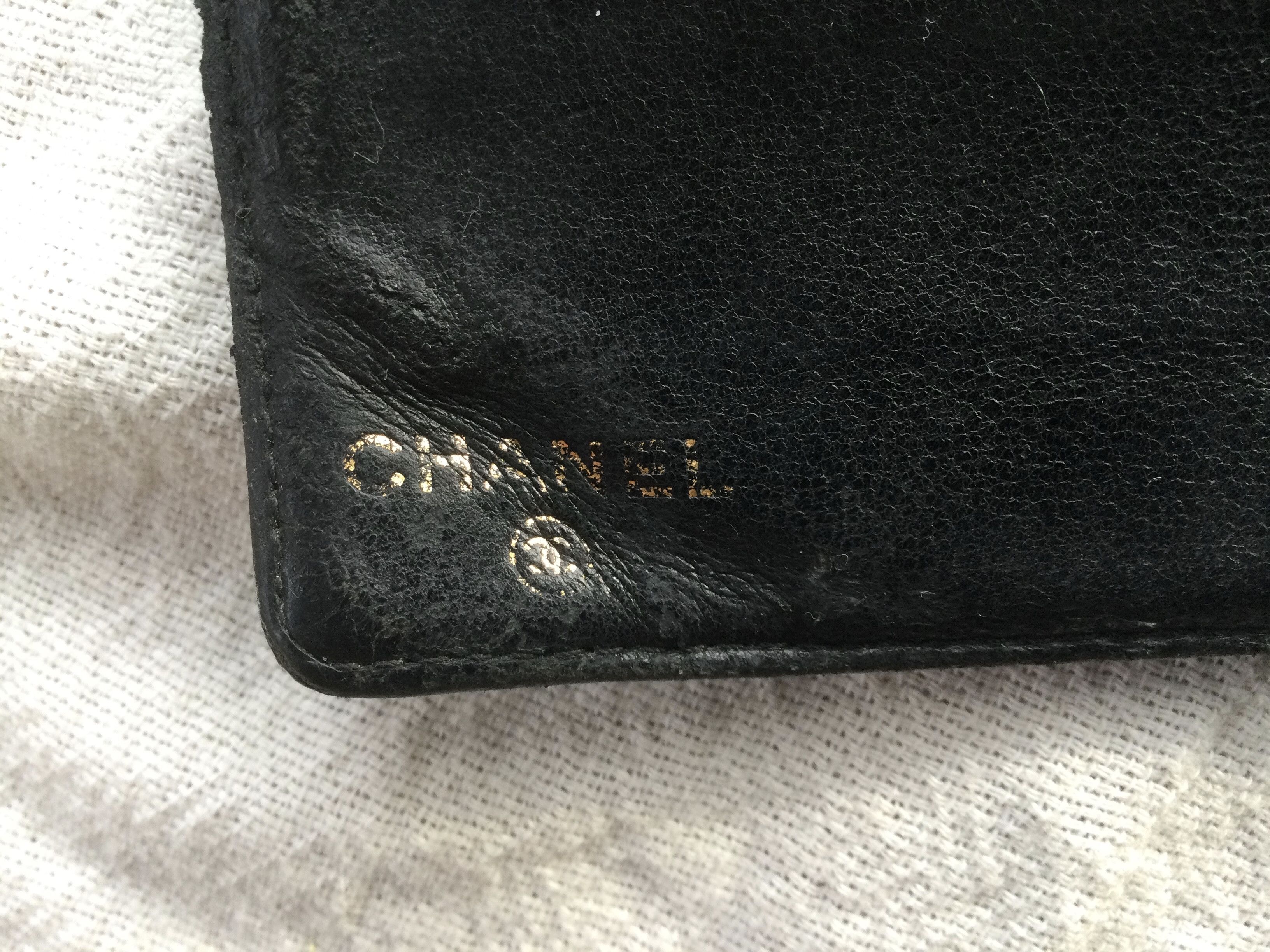Chanel Vintage Chanel Black Caviar Leather CC Long Wallet. Size ONE SIZE - 3 Thumbnail