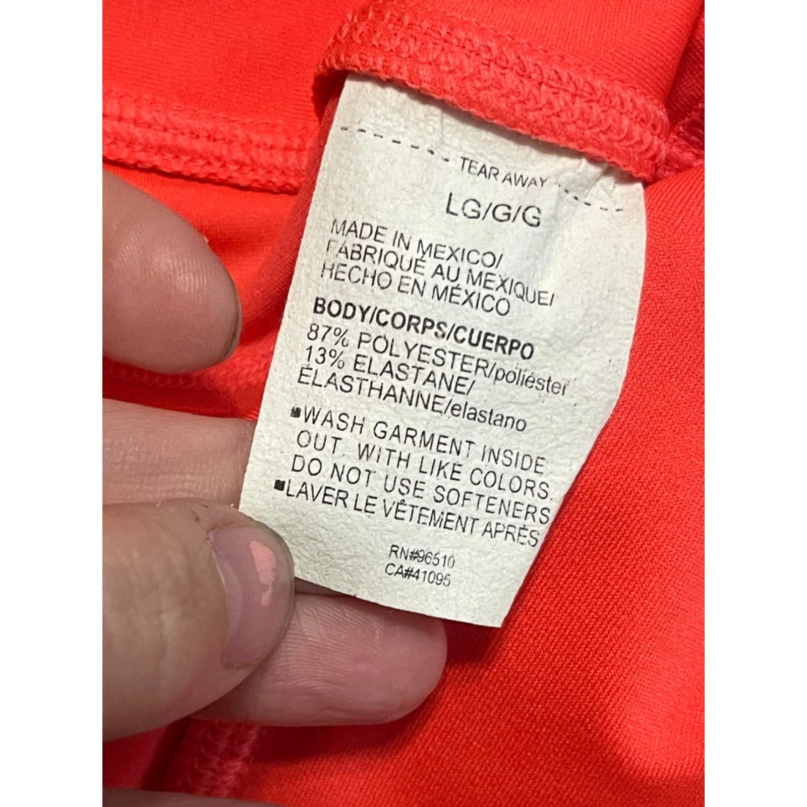 Under Armour Under Armour Women’s Capri Leggings, Size Large, Orange, Pull On, Skinny Fit, 24 in Inseam, Athletic Wear Size 28" / US 6 / IT 42 - 6 Thumbnail