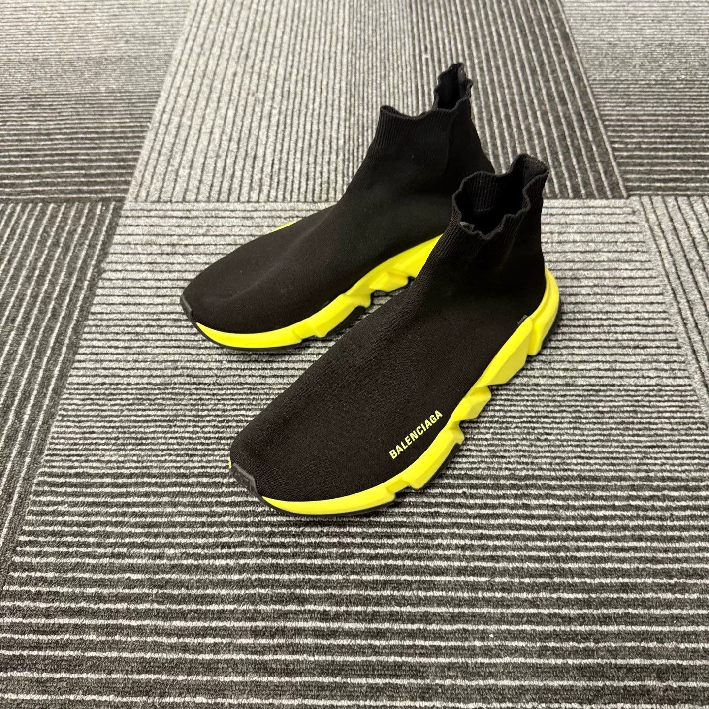 Balenciaga Balenciaga Sock Shoes Black Green Size US 11 / EU 44 - 1 Thumbnail