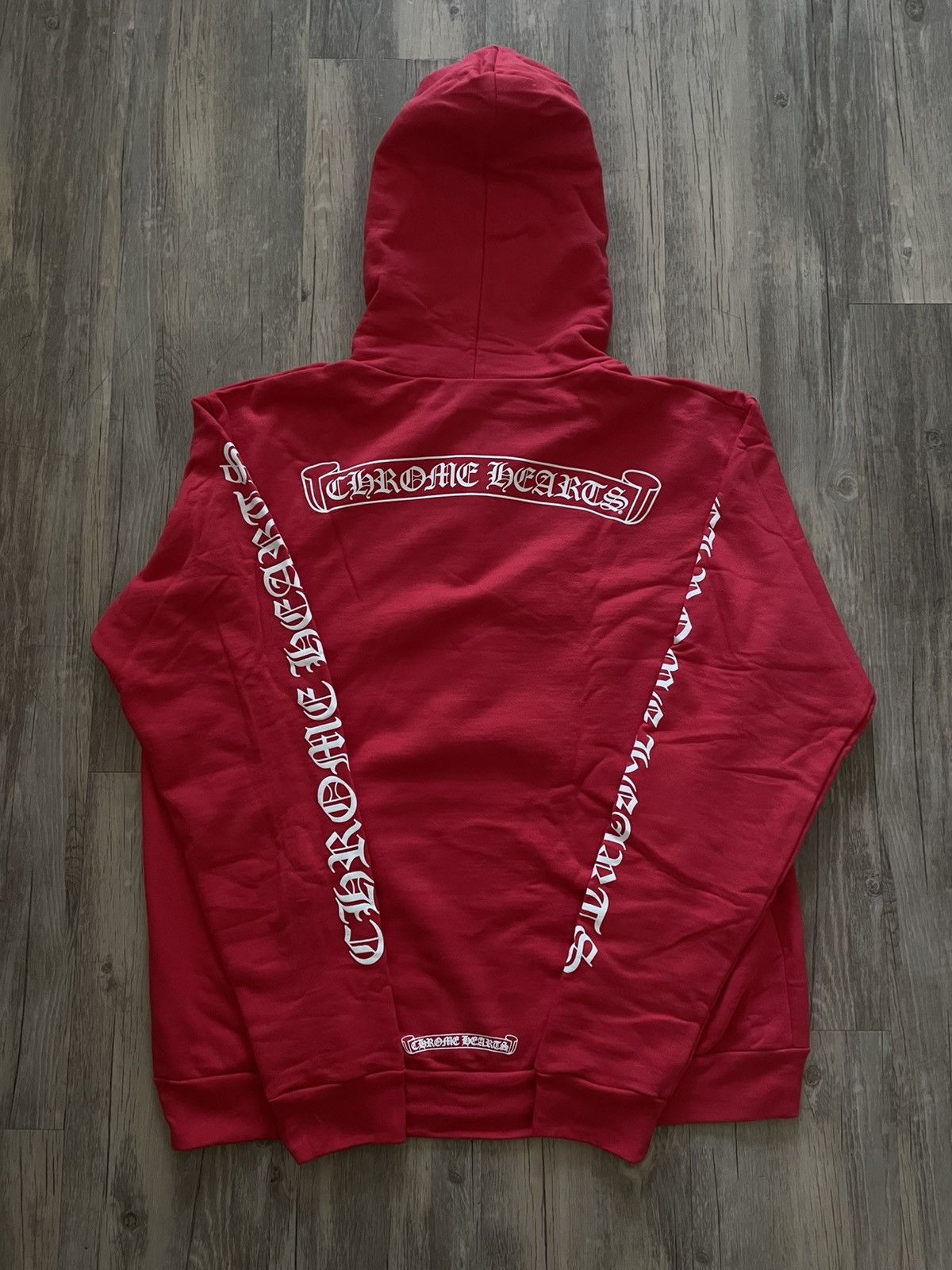 Chrome Hearts Chrome Hearts Red Hoodie Size US S / EU 44-46 / 1 - 7 Thumbnail