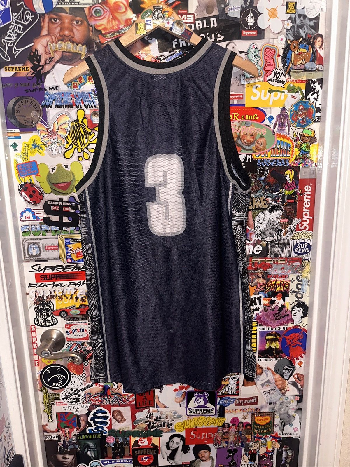 NCAA Vintage 1996 Nike Allen Iverson Georgetown Jersey Medium Size US M / EU 48-50 / 2 - 4 Thumbnail