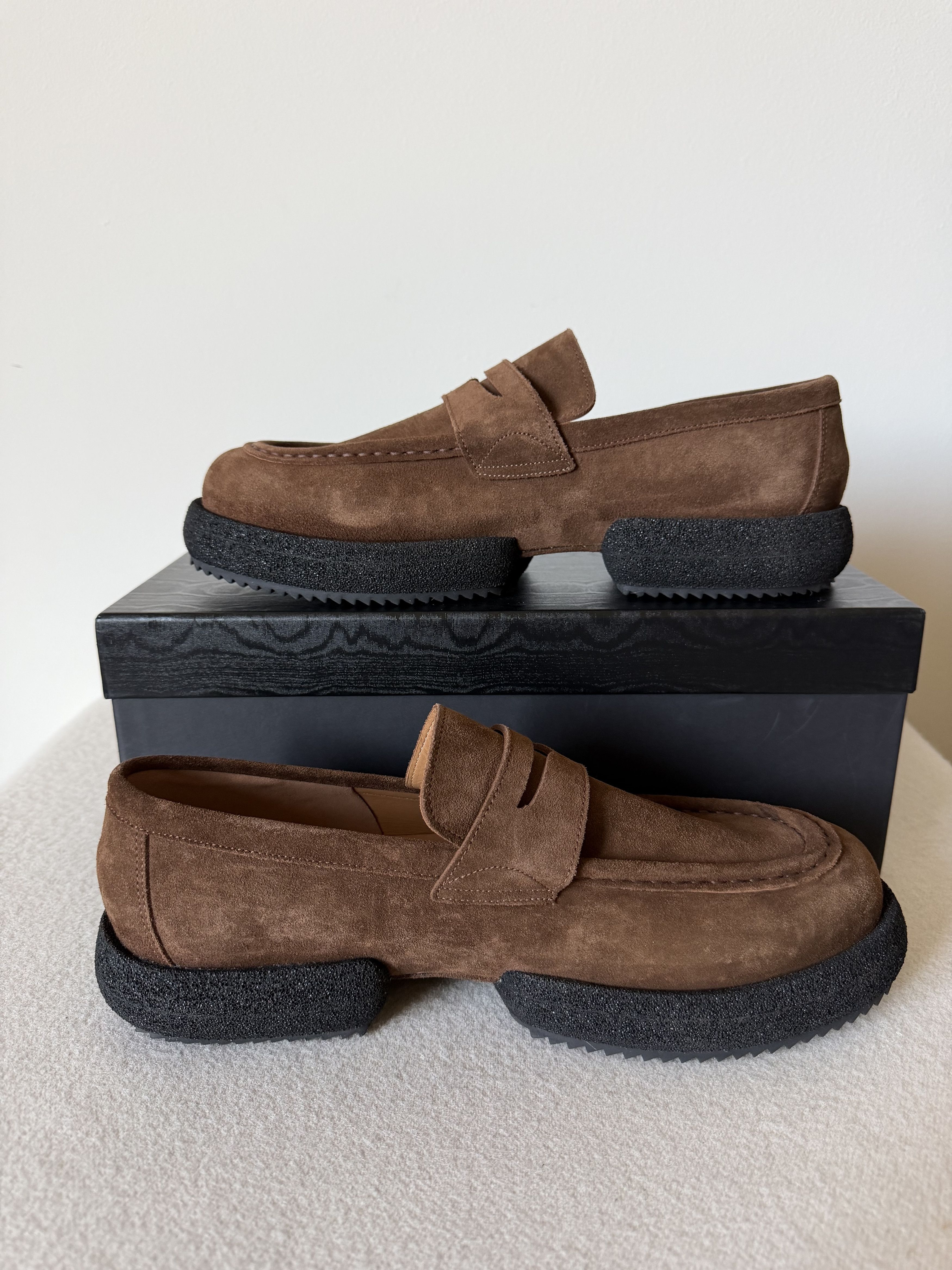 Dries Van Noten Dries Van Noten Moccasin Loafers in Brown Suede Size US 9 / EU 42 - 3 Thumbnail