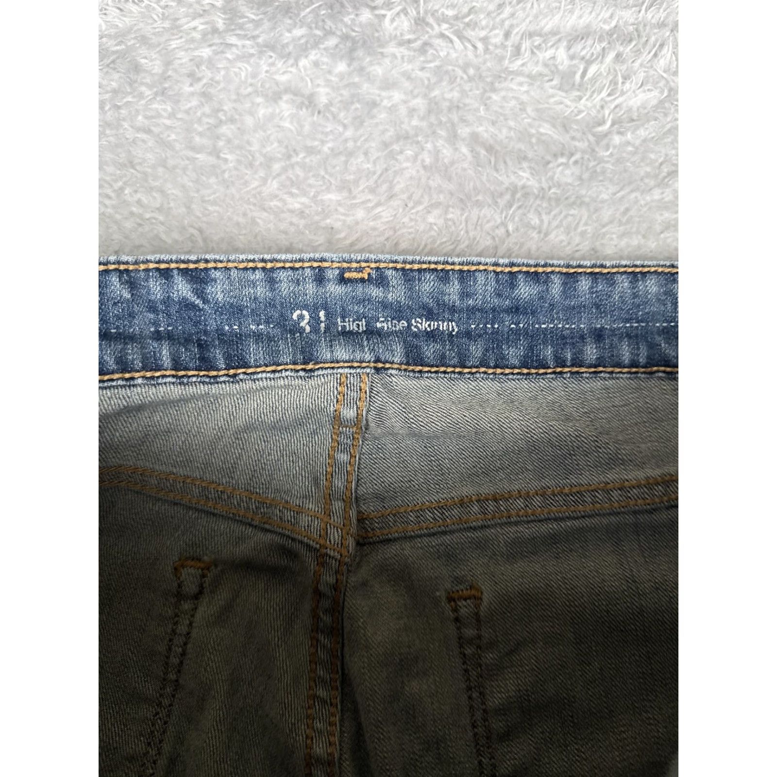 Levi's Levis Jeans Womens Slim Skinny High Rise Distressed Stretch Blue 31x32 Denim Size 24" / US 00 / IT 34 - 6 Thumbnail