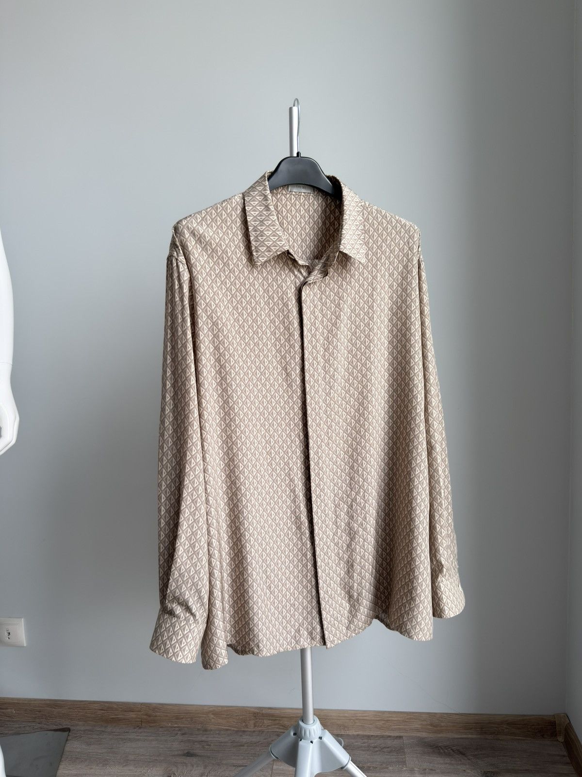 Dior Dior Oblique 100% Silk Set Monogram Beige Pants + Shirt Size US L / EU 52-54 / 3 - 16 Thumbnail