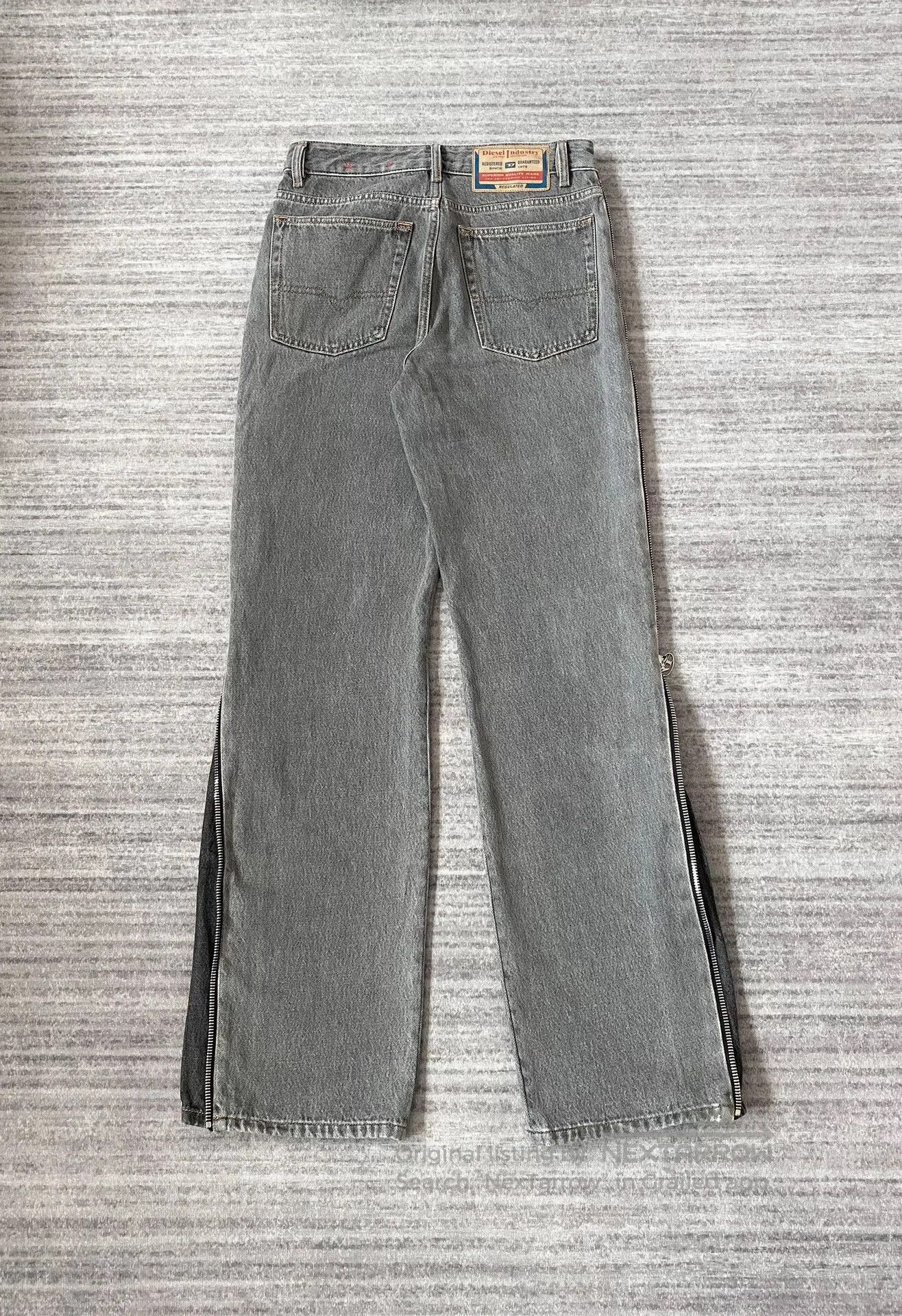 Y/Project diesel gray red zipper flared jeans. Size US 29 - 4 Thumbnail