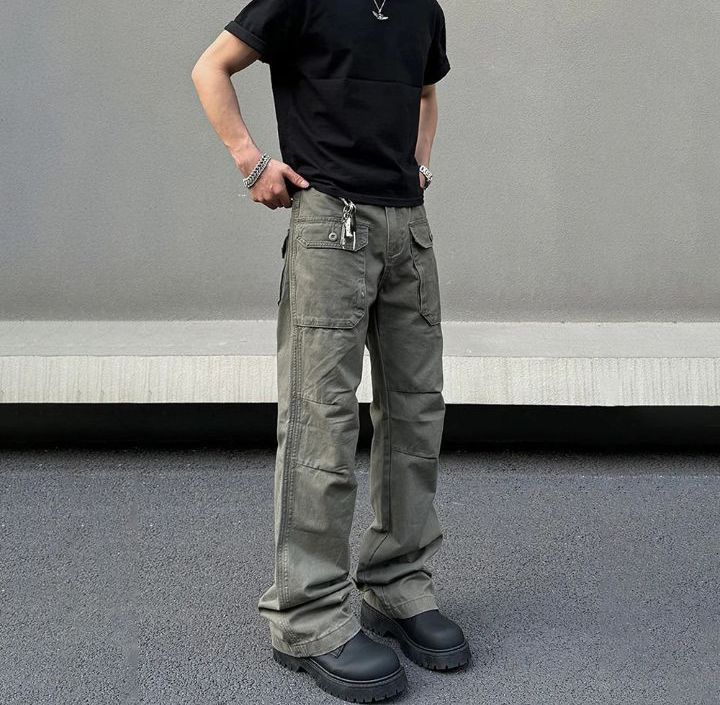 Japanese Brand Y2K Street Casual Pants Men Size US 35 - 1 Thumbnail