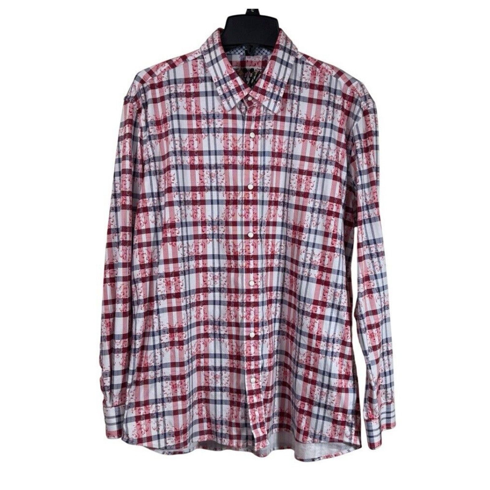 Scully Scully Western Shirt Mens Size Large L Red Plaid Pearl Snaps Size US L / EU 52-54 / 3 - 1 Thumbnail