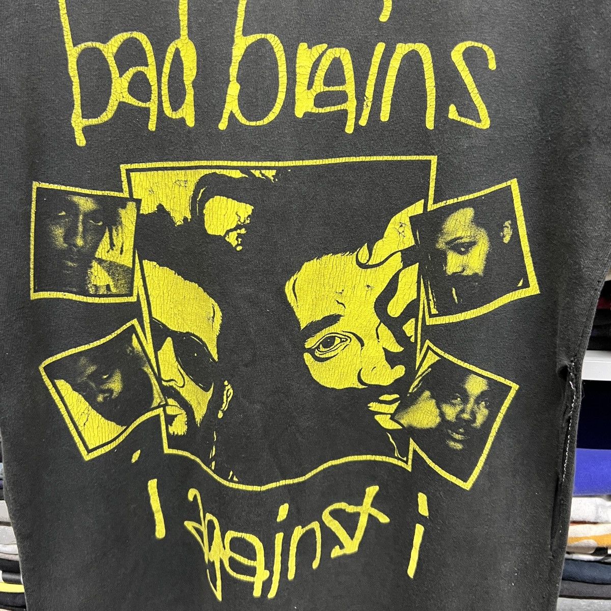 Band Tees × Vintage VTG DISTRESS BAD BRAINS BAND TEE Size US XXS / EU 40 - 2 Thumbnail