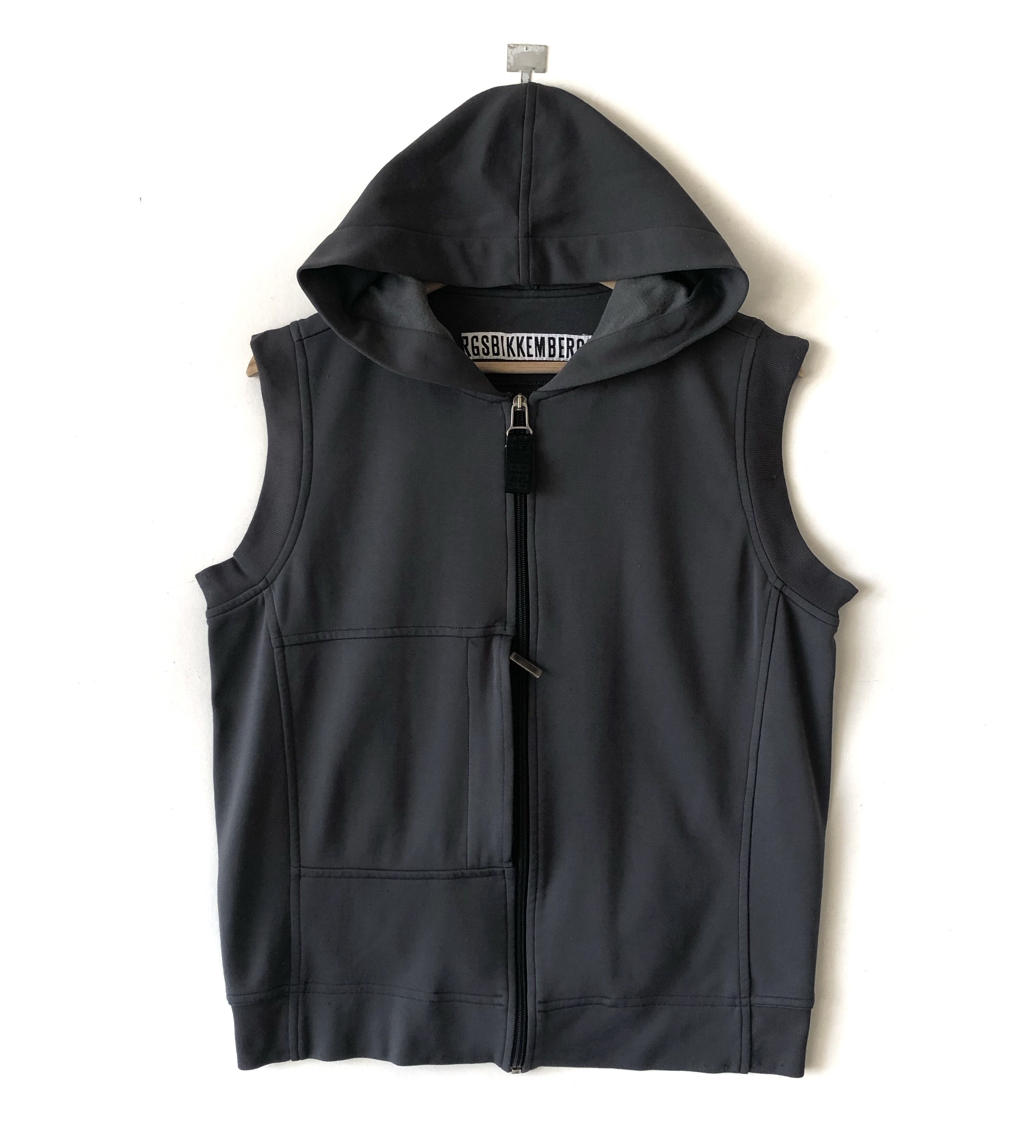 Dirk Bikkembergs RARE🔥DIRK BIKKEMBERGS SLEEVELESS ZIPPER HOODIE Size US M / EU 48-50 / 2 - 1 Thumbnail