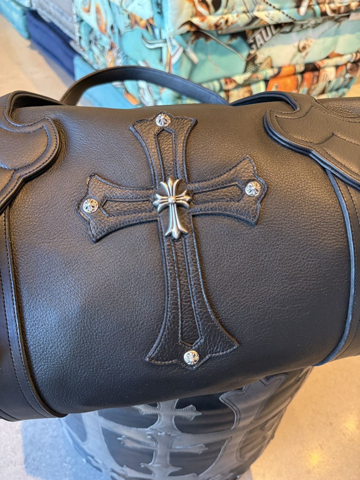 Chrome Hearts Chrome Hearts Cross Embellished Duffle Size ONE SIZE - 9 Thumbnail