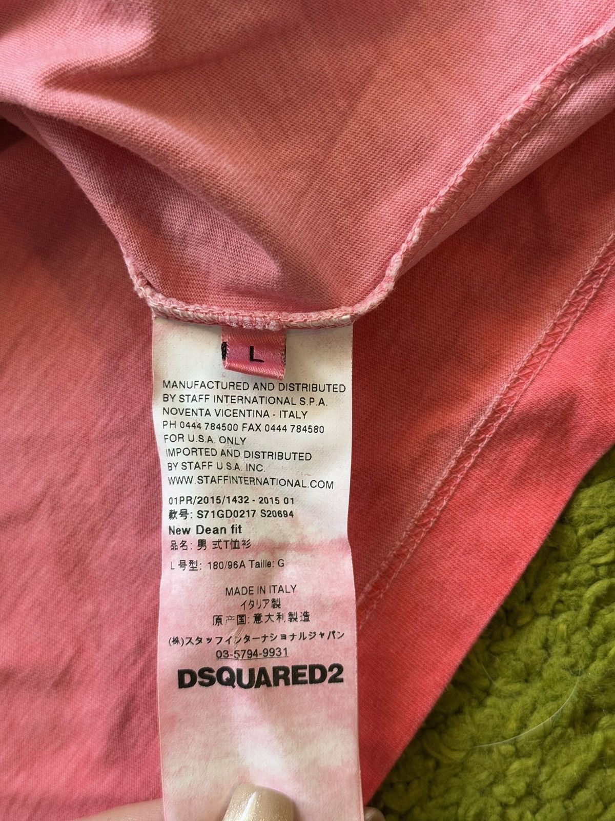 Designer × Dsquared2 Dsquared2 washed red big logo t-shirt Size US L / EU 52-54 / 3 - 6 Thumbnail