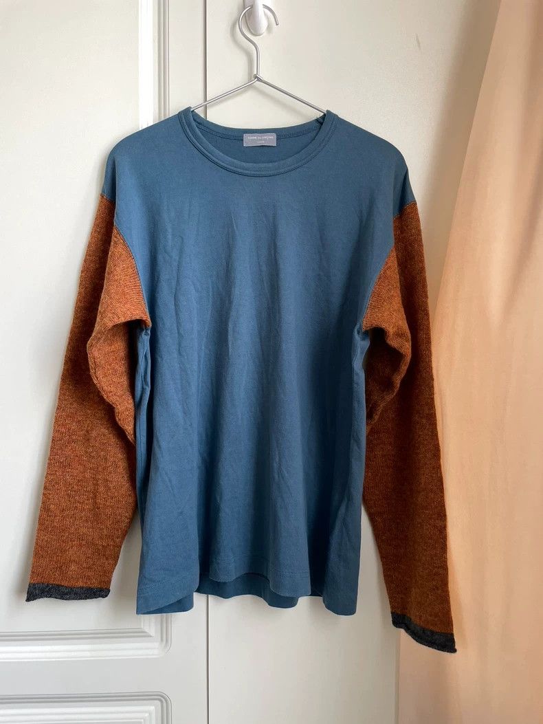 ☆COMME des GARCONS☆ Men's Black Long Sleeve Archive Fleece Comme des Garçons Long Sleeve Zip Shirt M Black Polyester