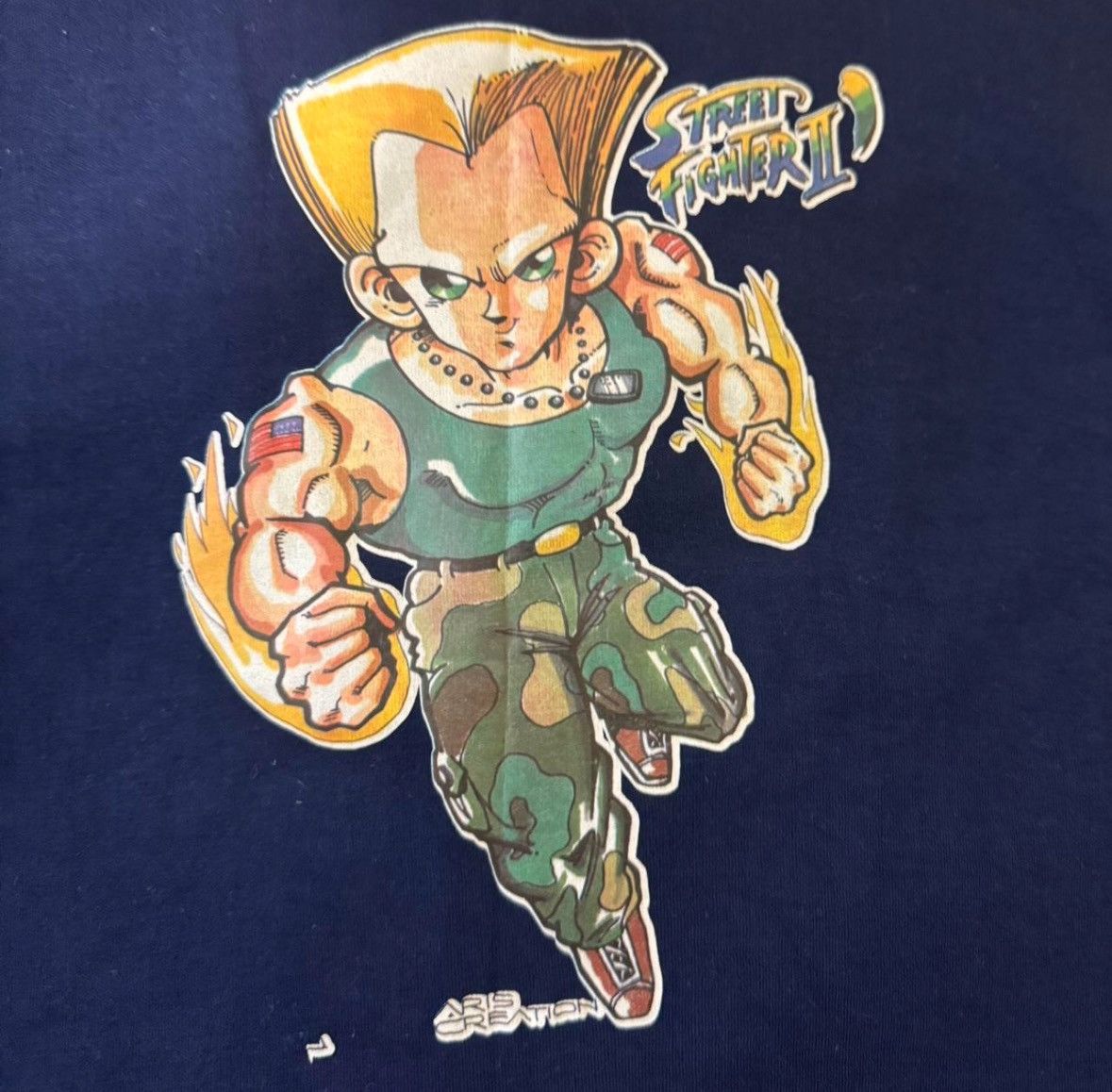 Street Fighter × Vintage 90's Vintage Double Sided GUILE Street Fighter 2 T Shirt Size US XL / EU 56 / 4 - 1 Thumbnail