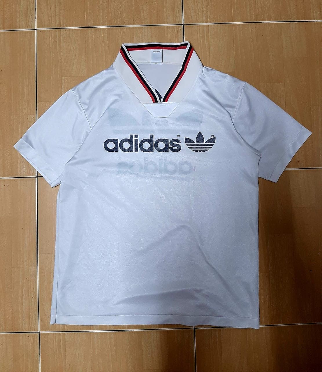 Adidas × Kanye West Vintage 90s Adidas Trefoil Jersey Size US L / EU 52-54 / 3 - 1 Thumbnail