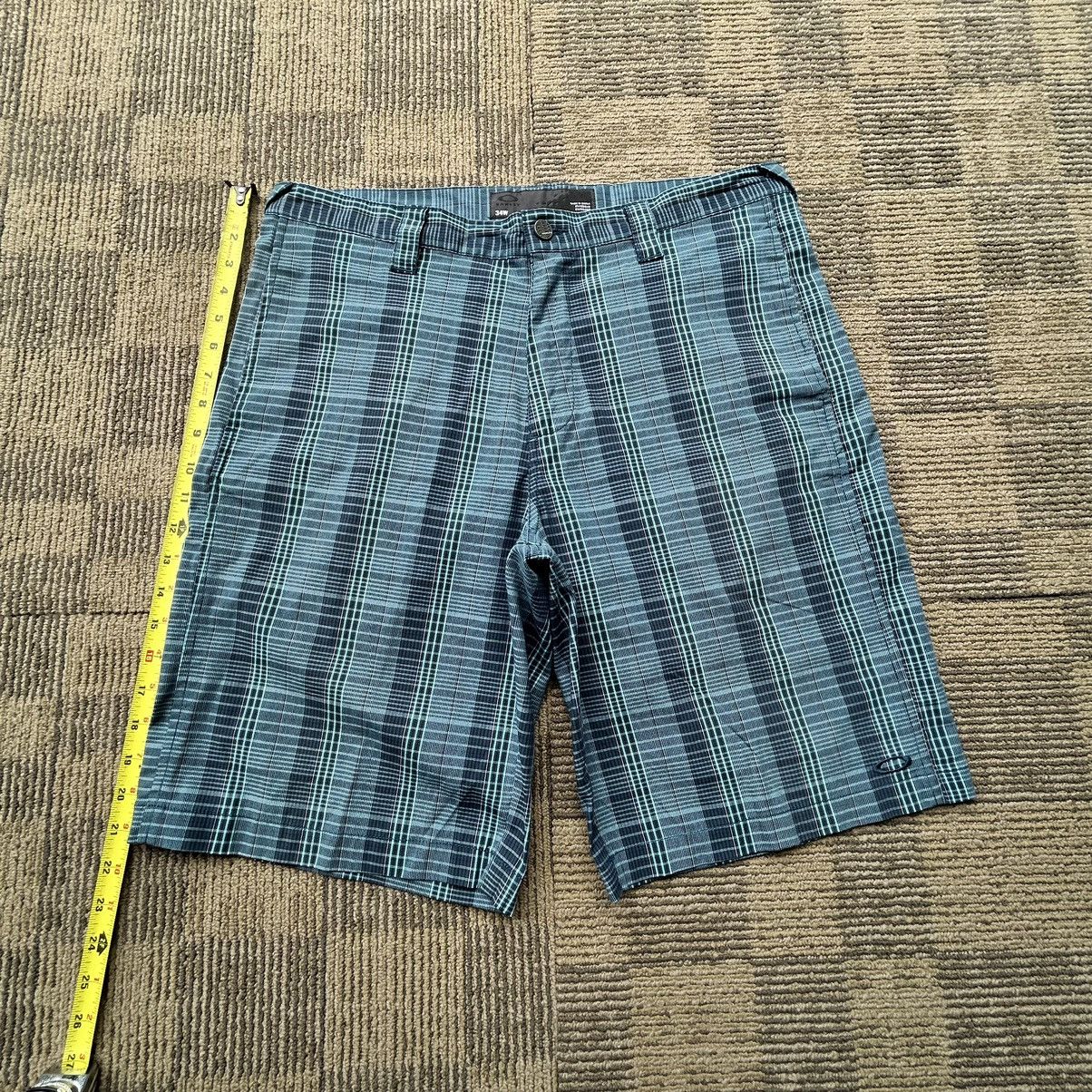 Oakley Oakley Blue Plaid Chino Shorts Size US 34 / EU 50 - 5 Thumbnail