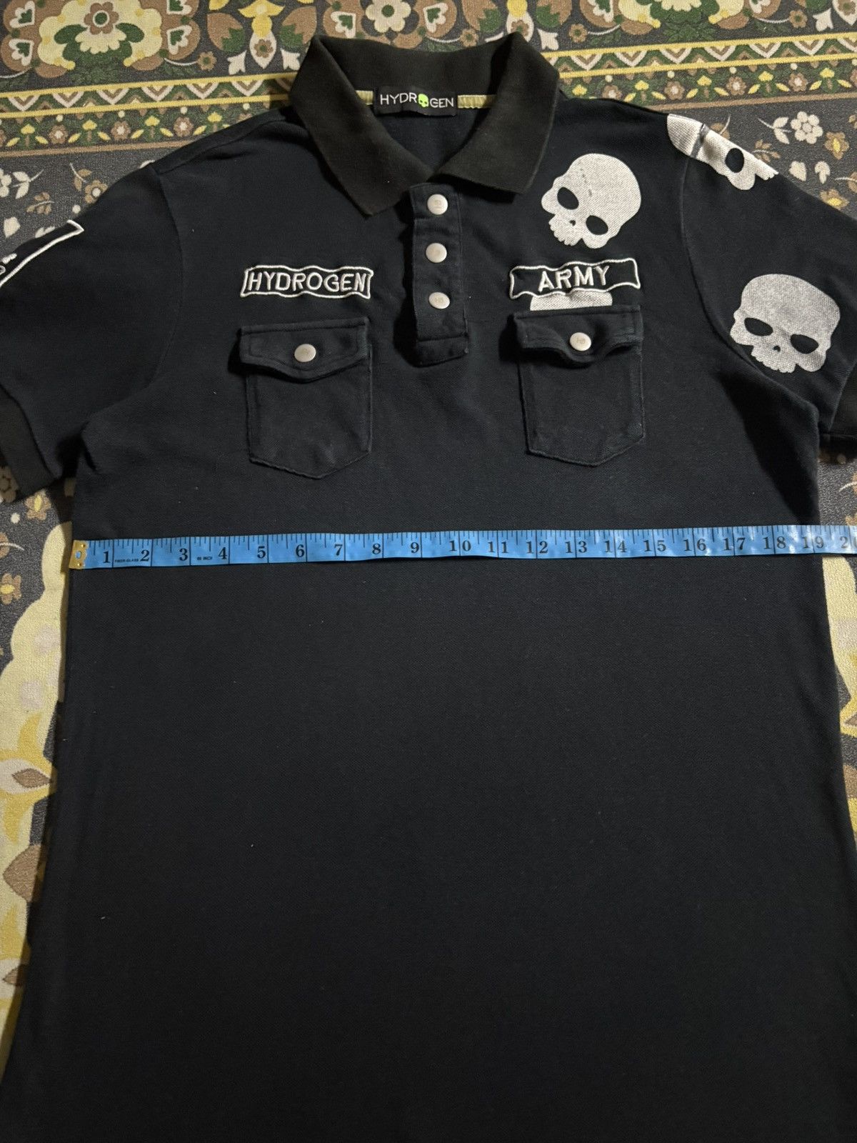 HYDROGEN HYDROGEN ARMY Skull Double Pocket Polo T-Shirt Size US M / EU 48-50 / 2 - 11 Thumbnail