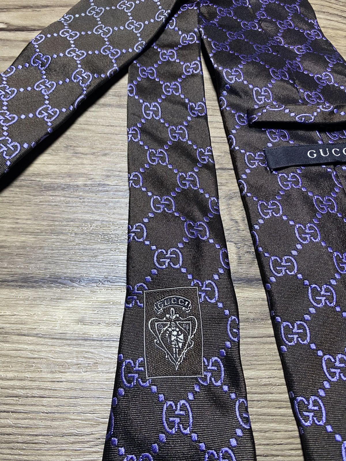 Gucci Gucci Mens GG Silk Tie Size ONE SIZE - 10 Thumbnail
