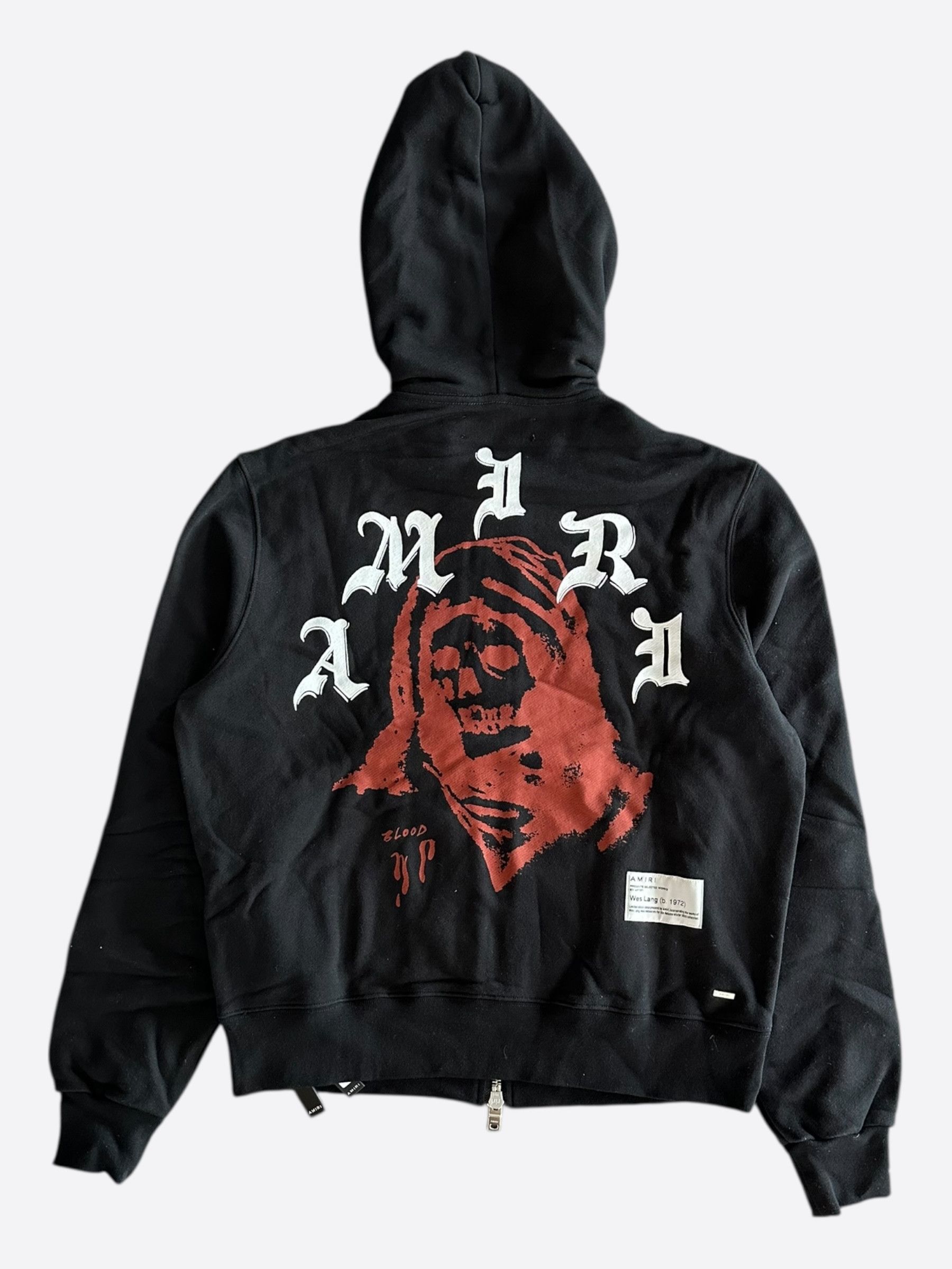 Amiri Amiri Wes Lang Black & Red Solar Kings Zip Up Hoodie Size US M / EU 48-50 / 2 - 2 Thumbnail