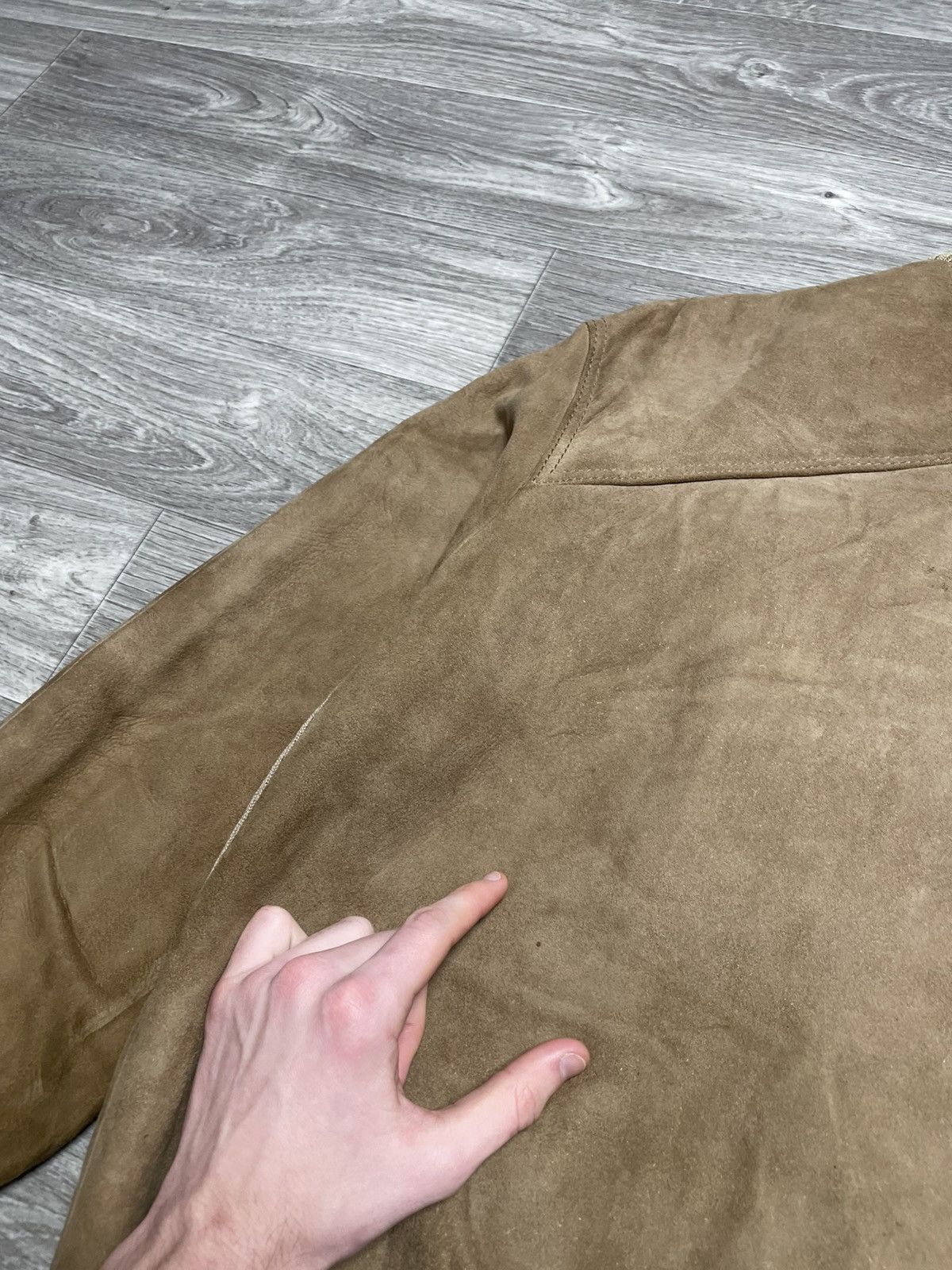 If Six Was Nine Vintage Brown Real Suede Button-Up Jacket Size US M / EU 48-50 / 2 - 25 Thumbnail